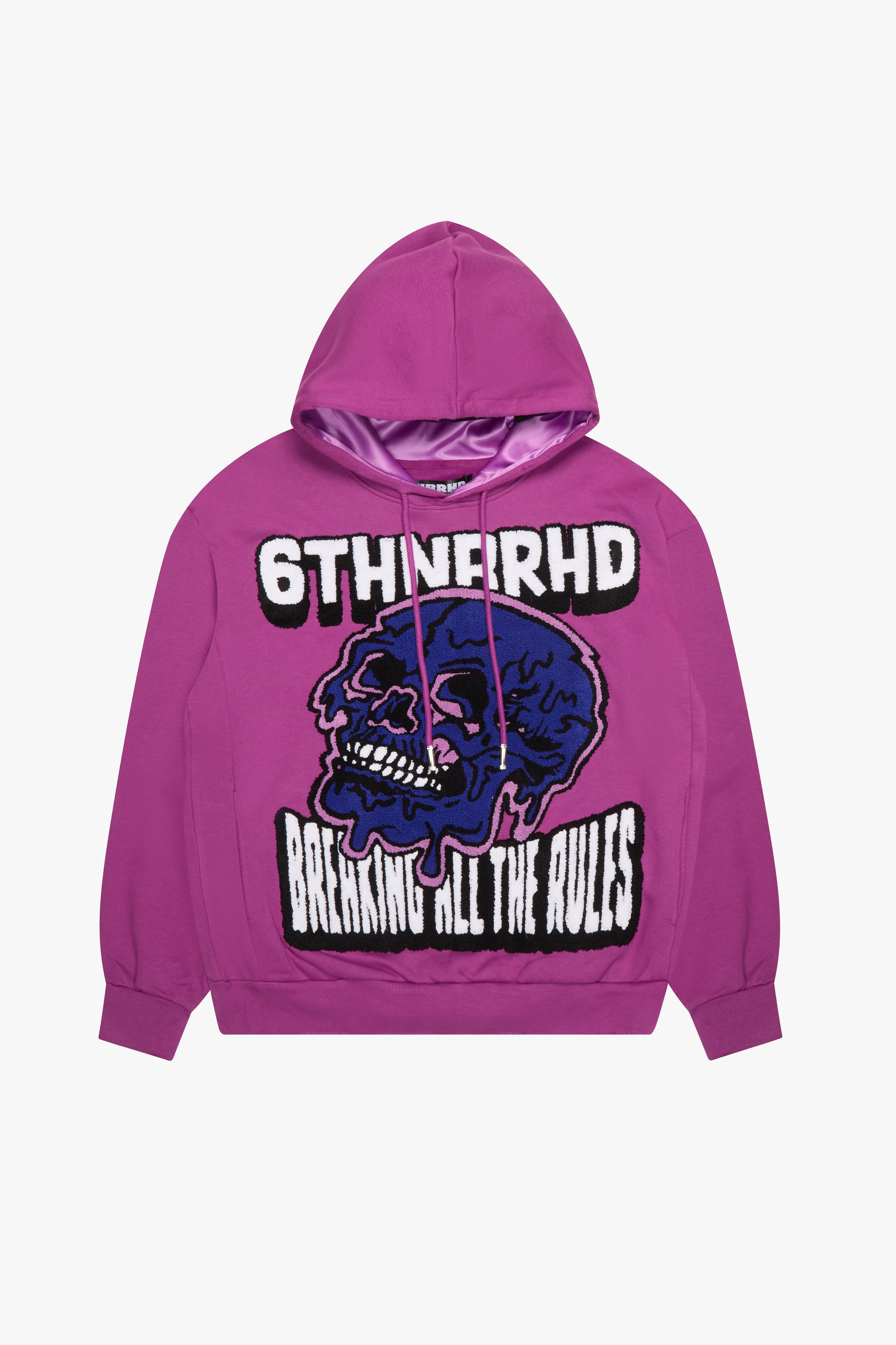 6Th Nbrhd Broken Rules Men's Hoodie - Purple