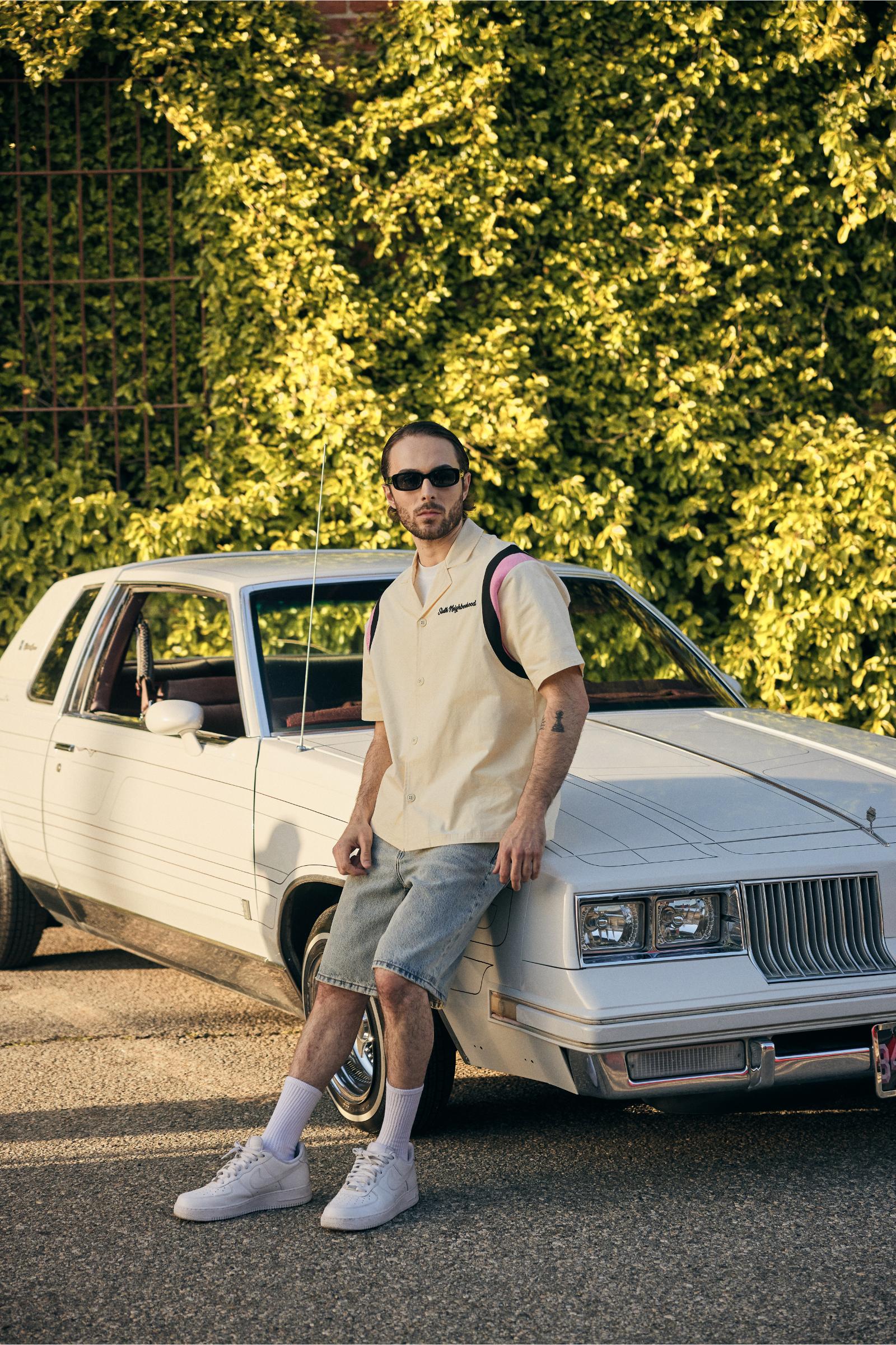 6Th Nbrhd Embroidered Panel Shirt - Camp Collar