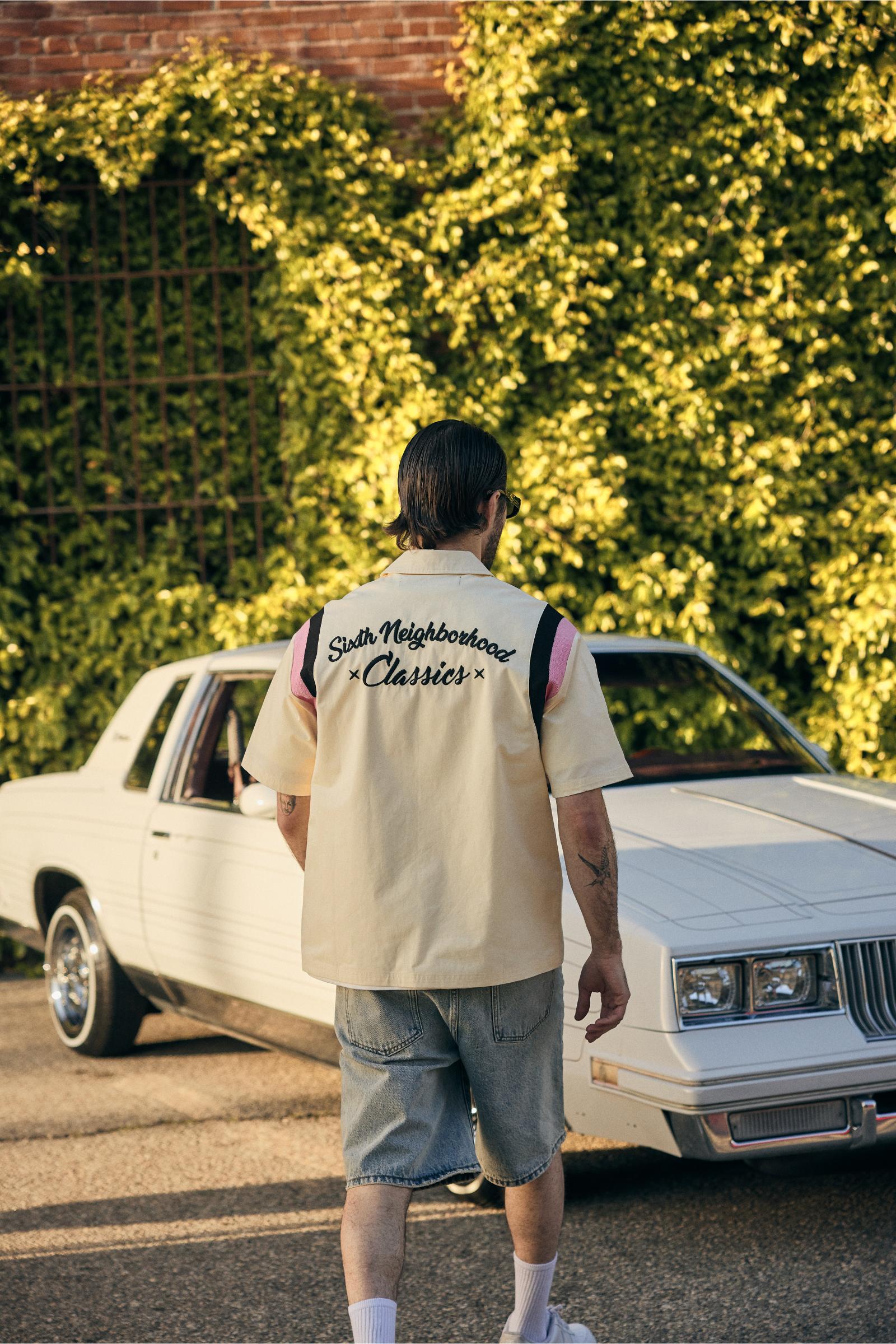 6Th Nbrhd Embroidered Panel Shirt - Camp Collar