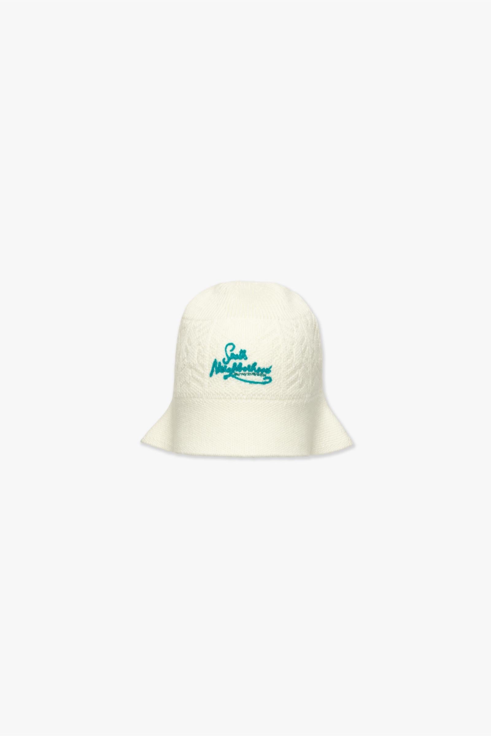 6Th Nbrhd Tiki Bucket Hat - White