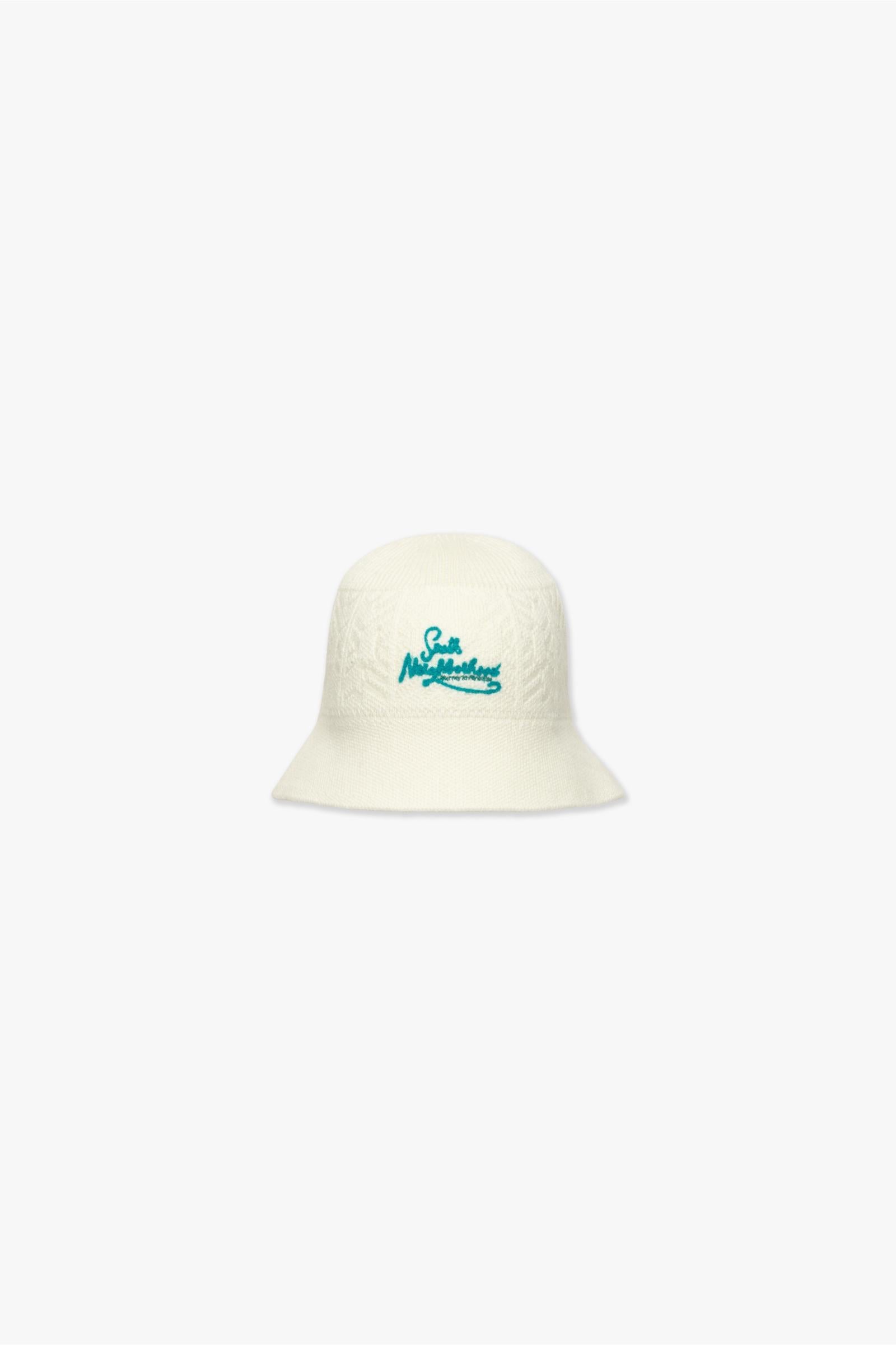 6Th Nbrhd Tiki Bucket Hat - White