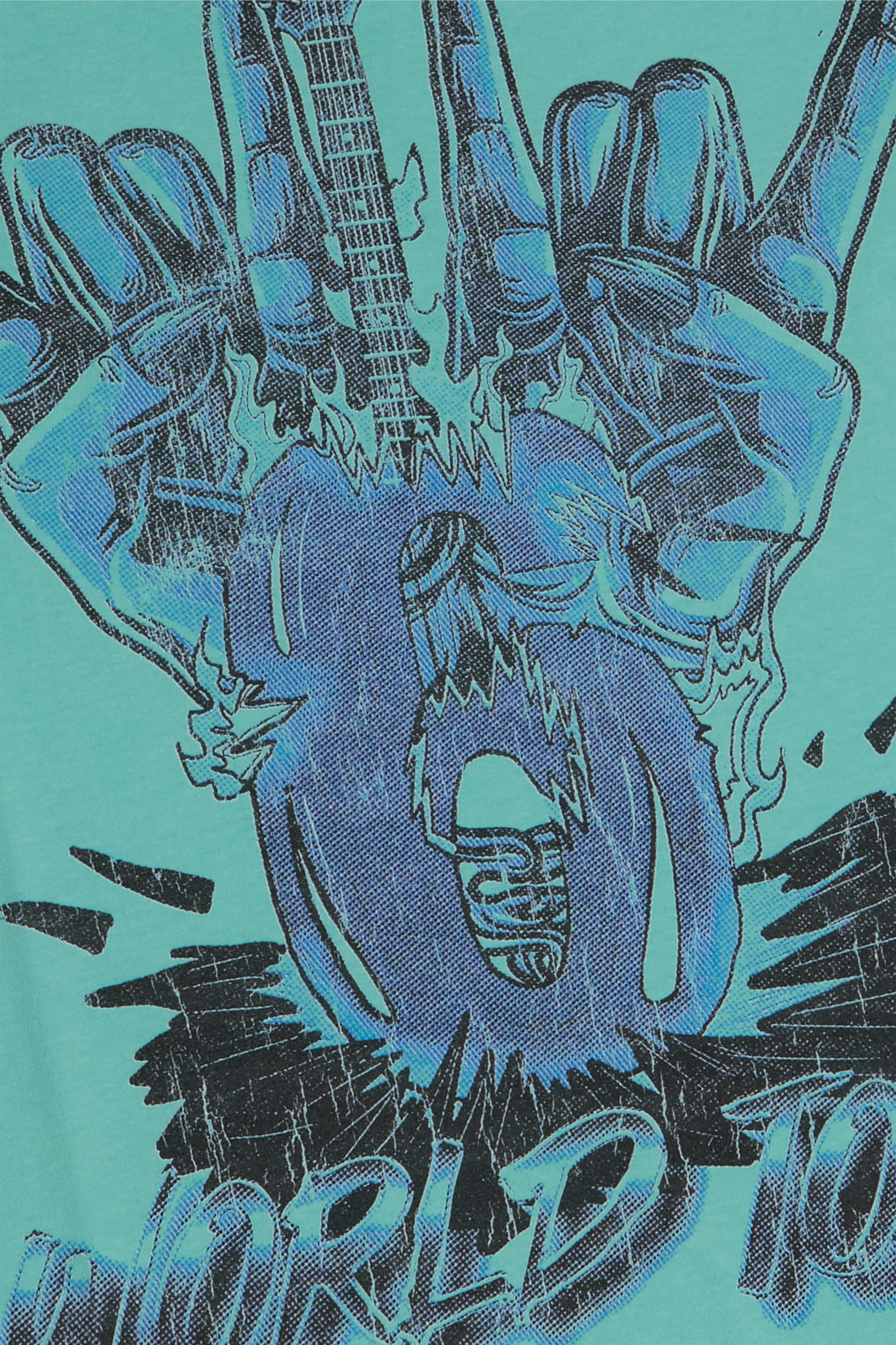 6Th Nbrhd Heavy Metal Men's T-Shirt - Teal