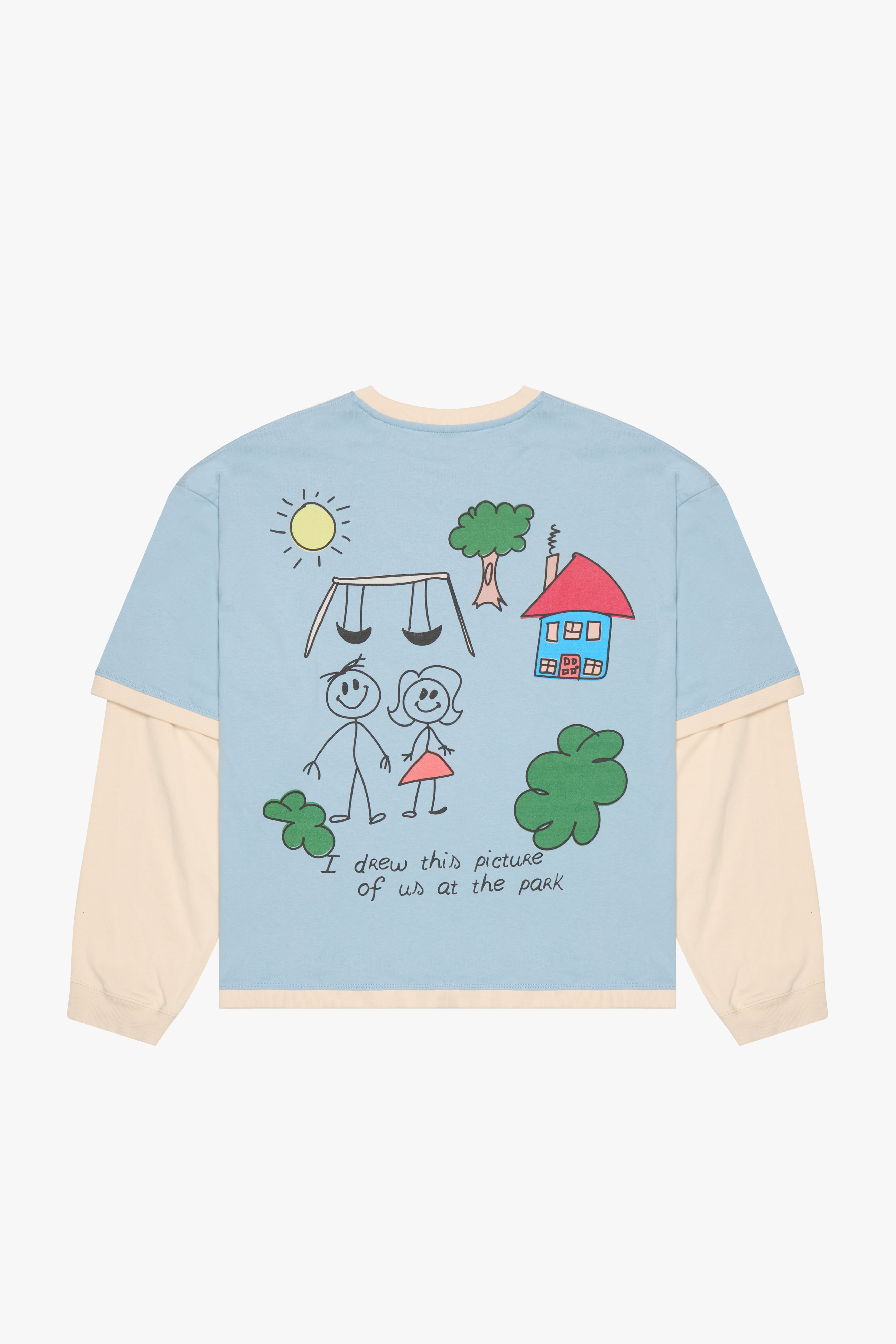 6Th Nbrhd Drawing Men's T-Shirt - Light Blue