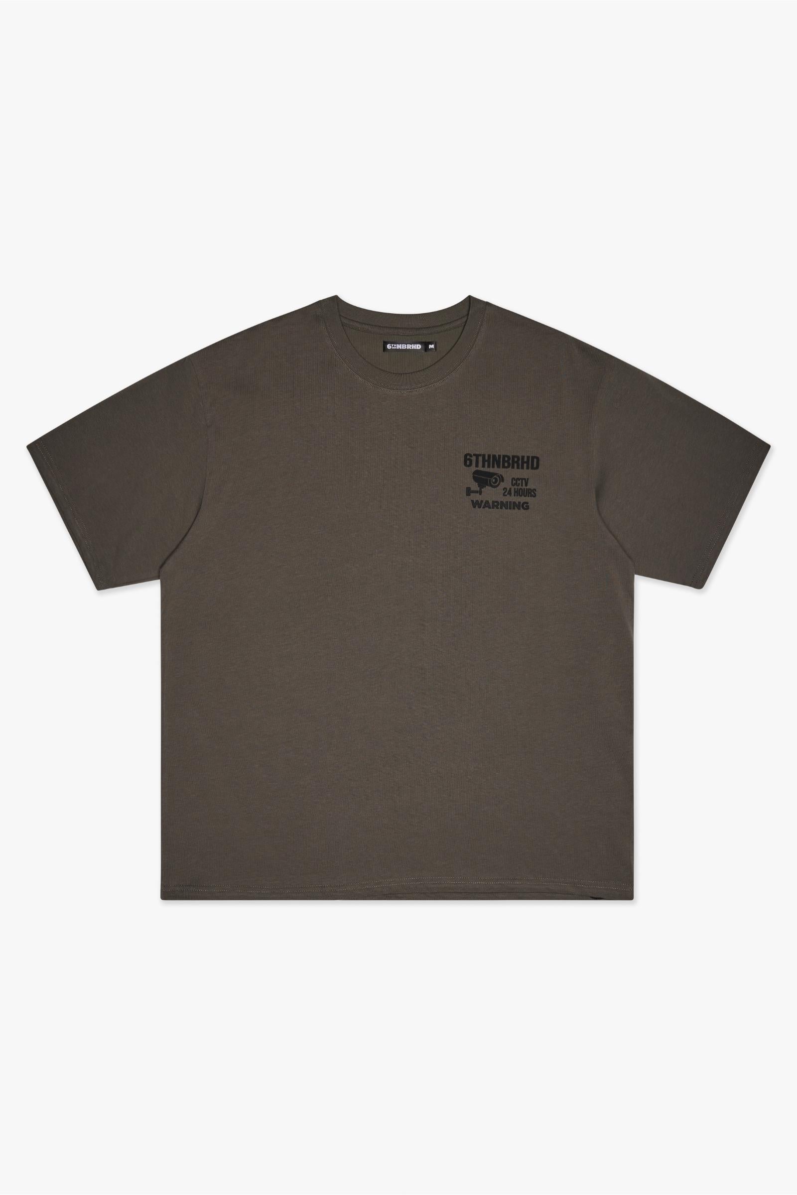6Th Nbrhd Warning Tee Men's T-Shirt - Olive
