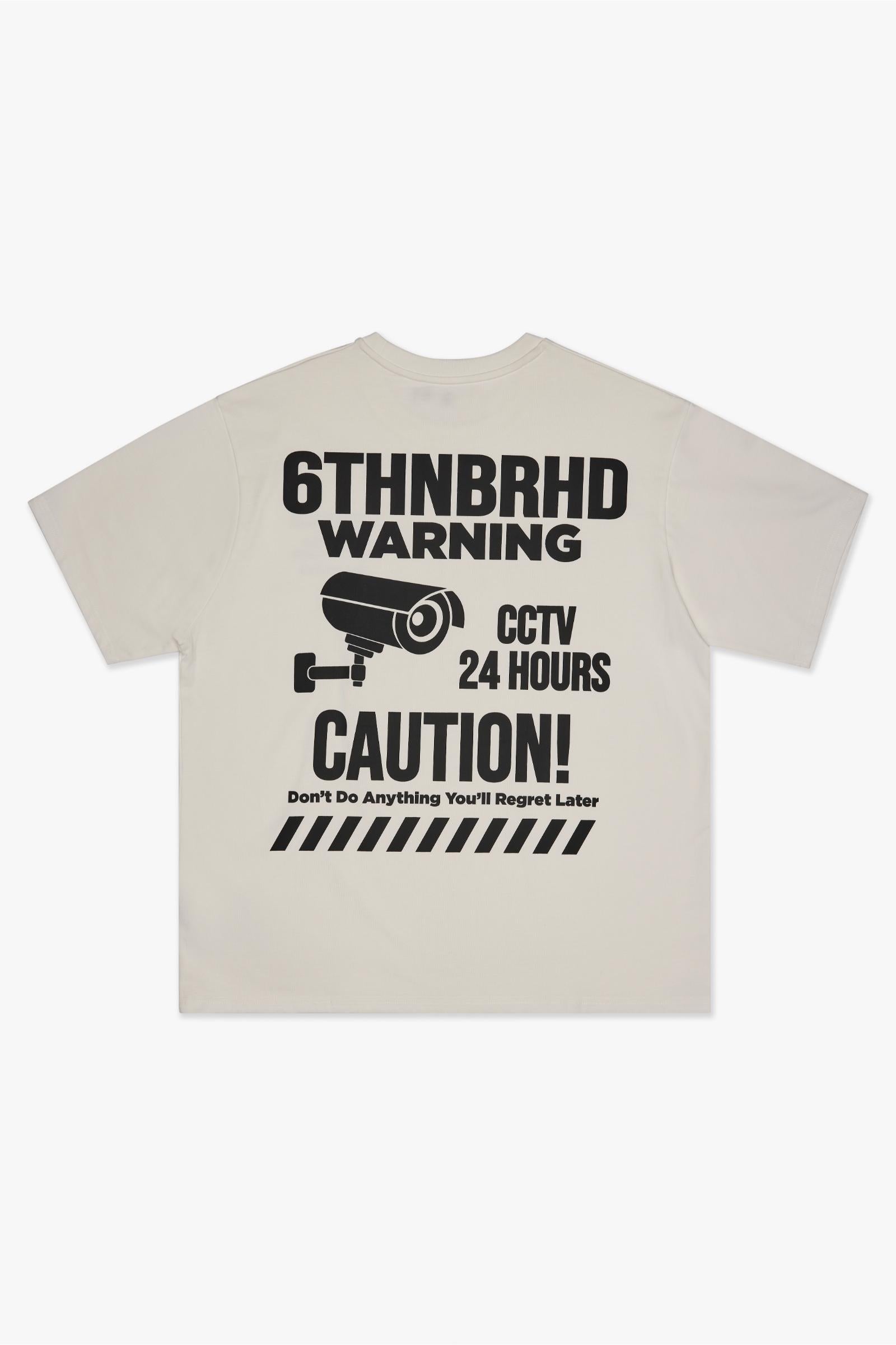 6Th Nbrhd Warning Tee Men's T-Shirt - Beige