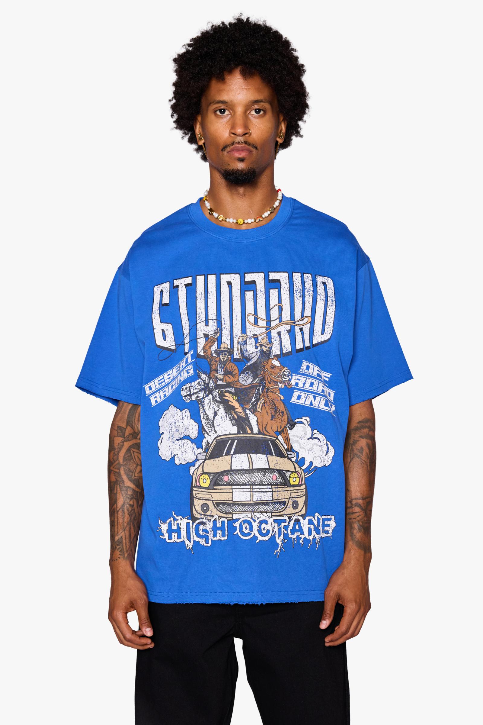 6Th Nbrhd High Octane Men's T-Shirt - Blue