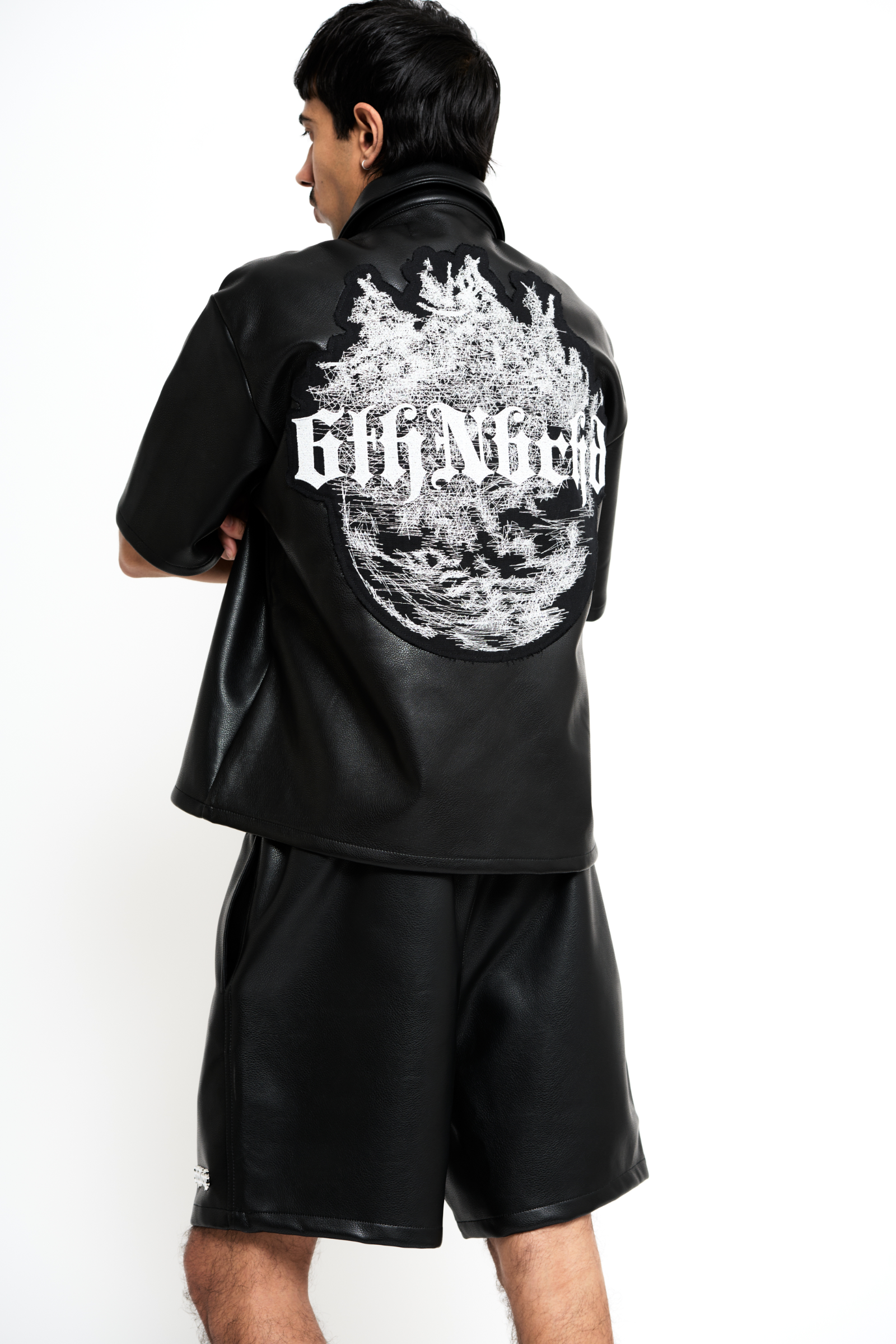 6Th Nbrhd Metal Shorts - Faux Leather