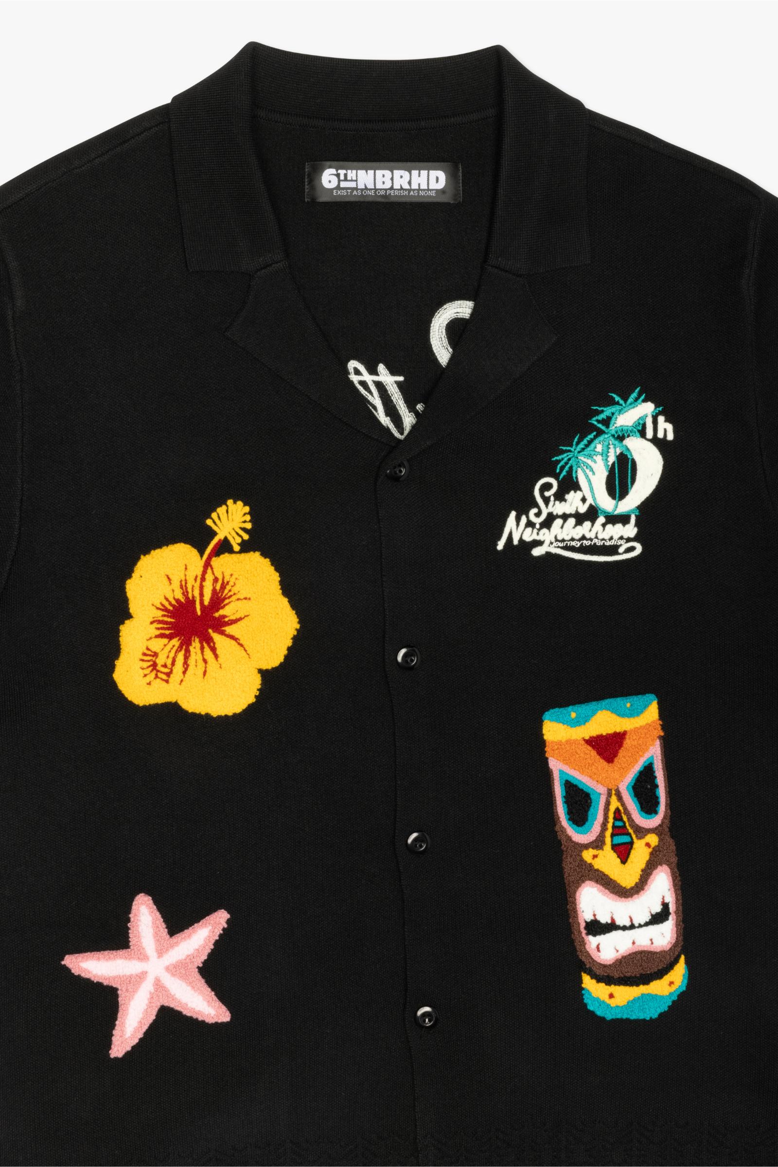 6Th Nbrhd Tropics Men's Shirt - Black