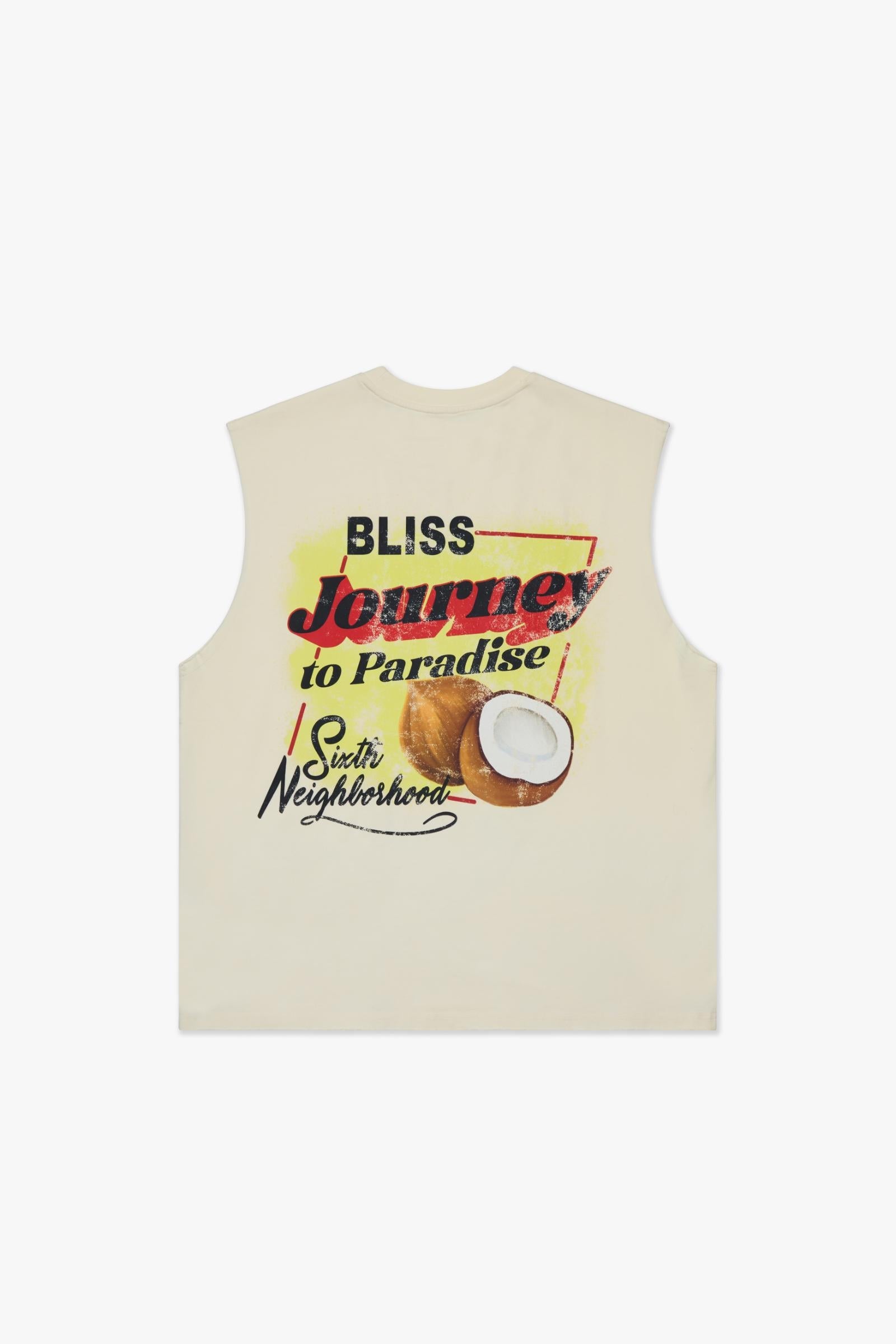 6Th Nbrhd Muscle Men's T-Shirt - Beige