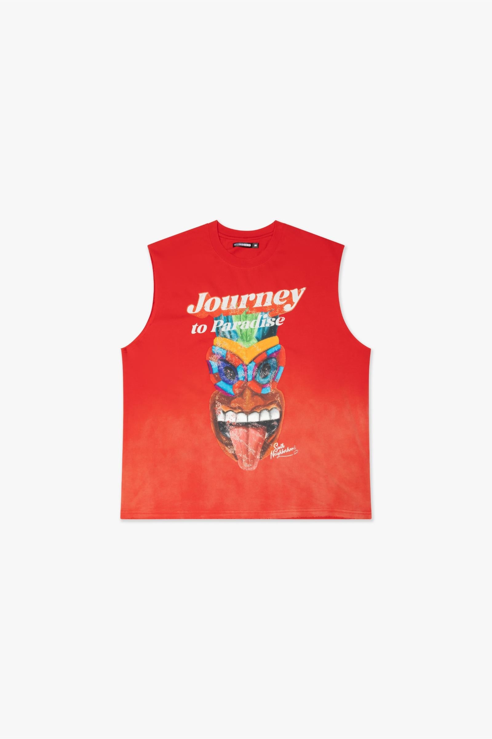 6Th Nbrhd Muscle Men's T-Shirt - Red