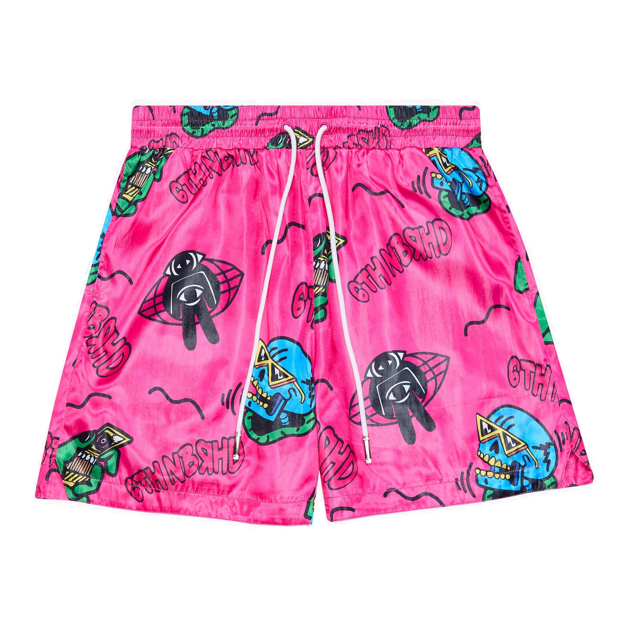 6Th Nbrhd Paint Men's Shorts - Pink