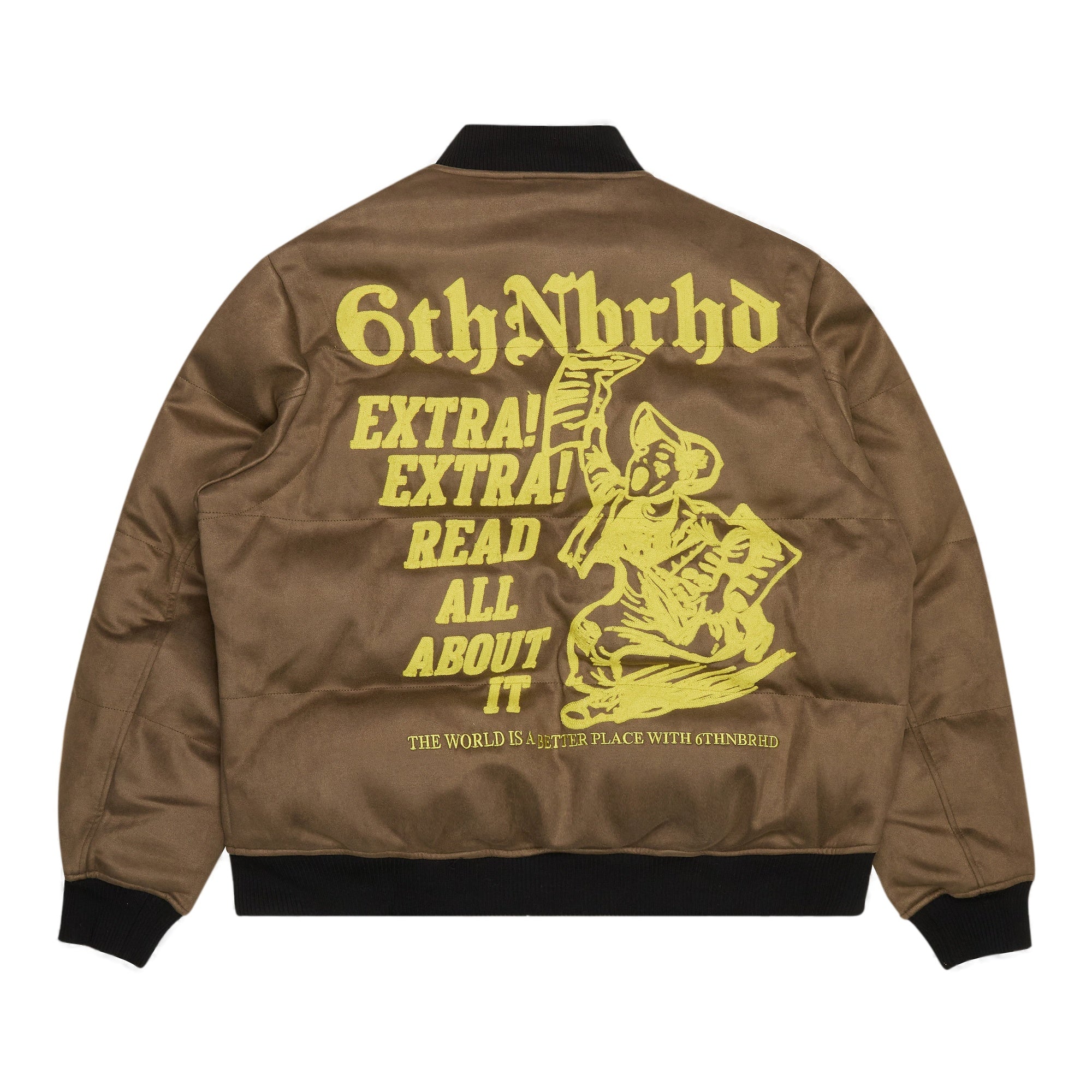 6Th Nbrhd Headlines Men's Jacket - Brown