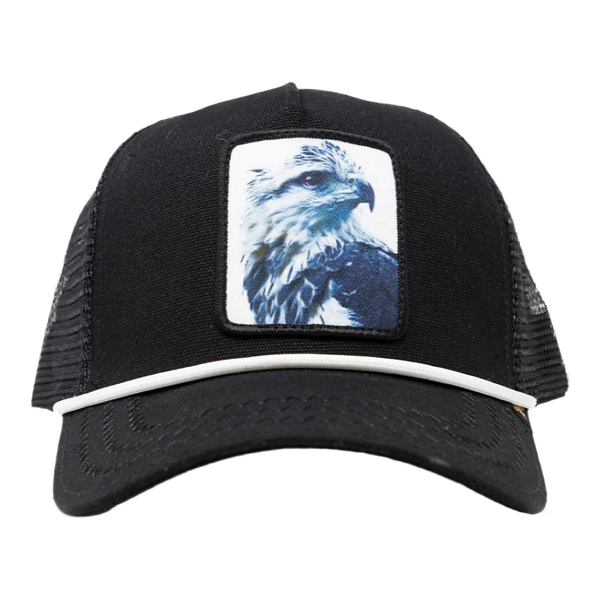 Gold Star Eagle Trucker Hat - Black