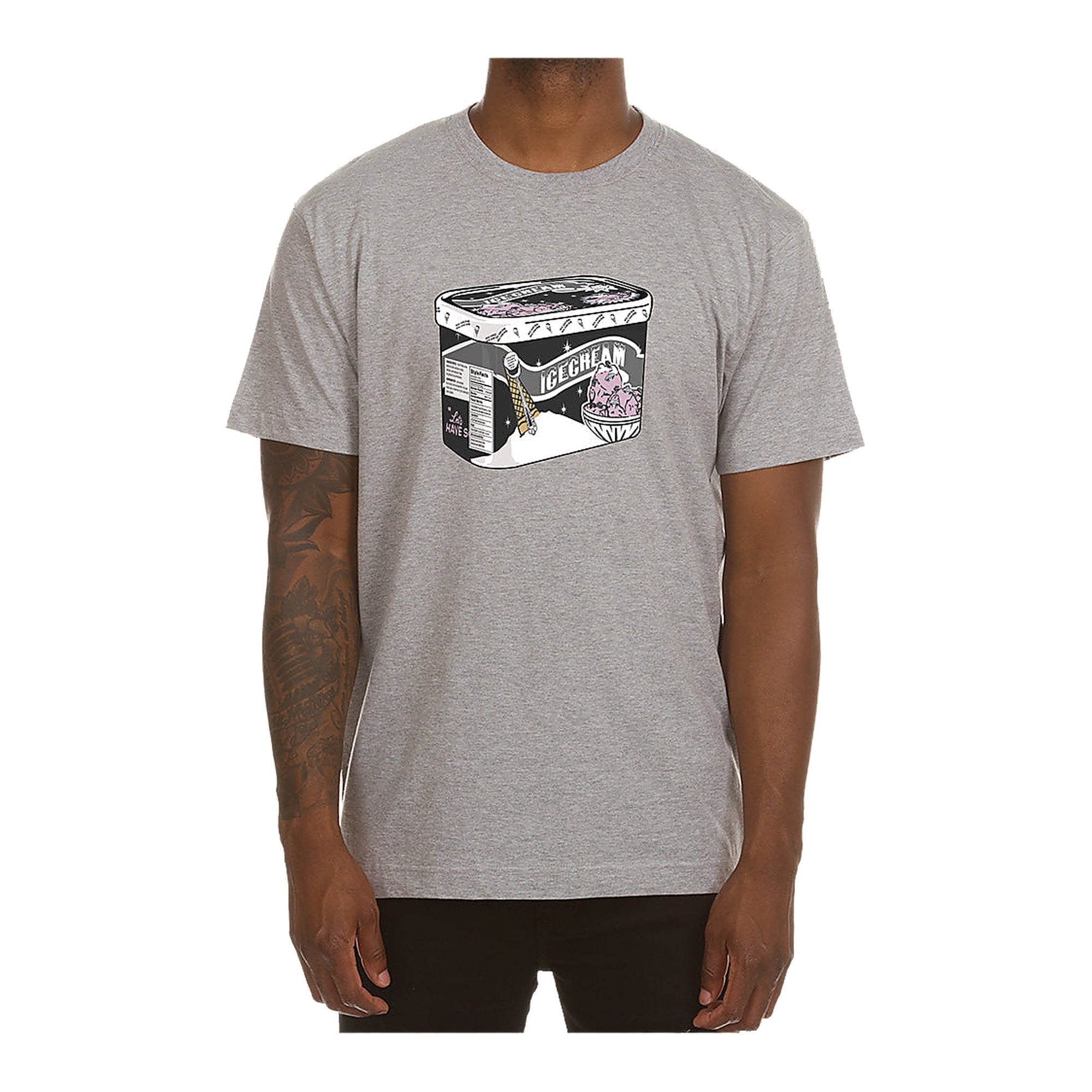 Ice Cream Men's T-Shirt - Gray Printed
