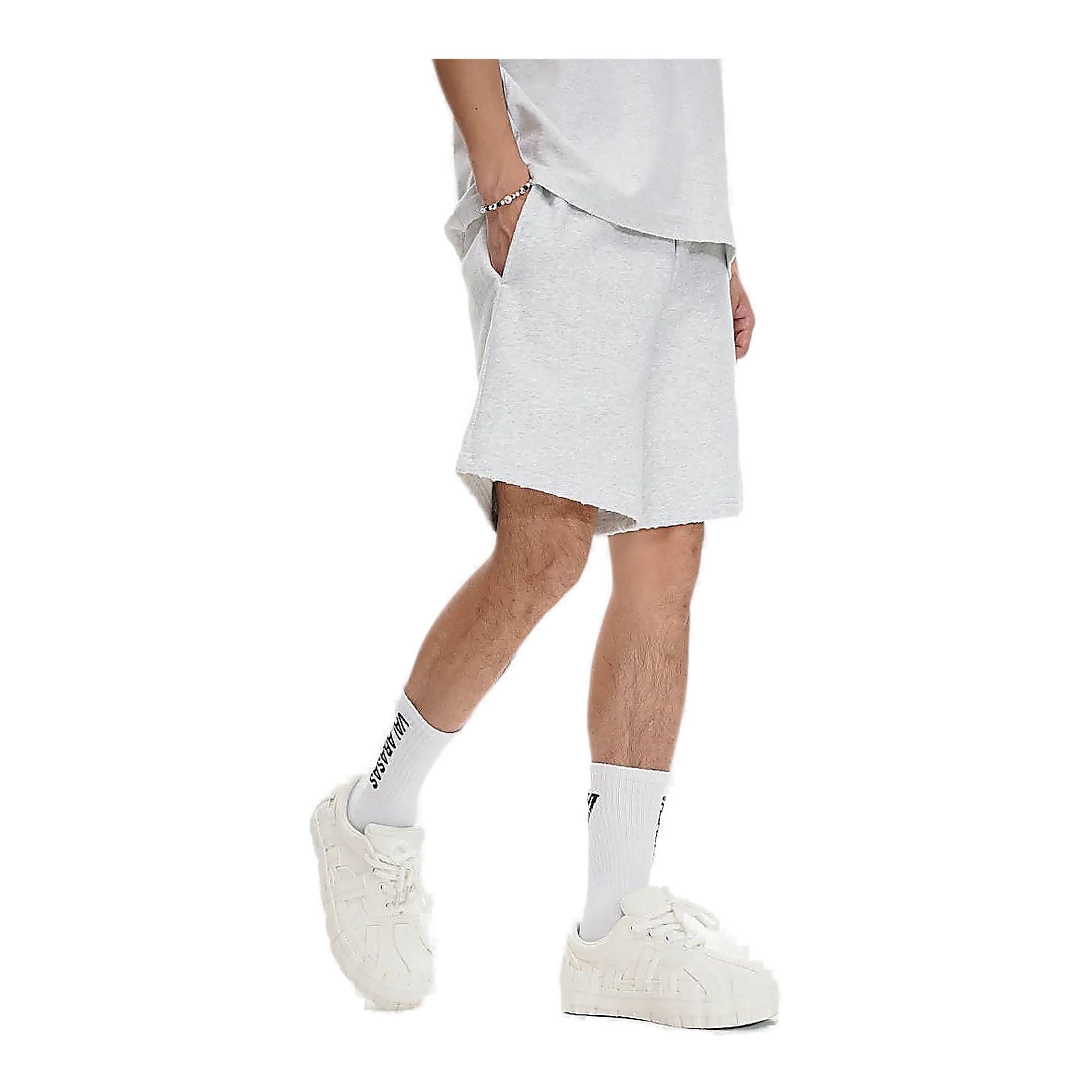 Valabasas Double-Stitch Shorts - Relaxed Fit Ltgrey