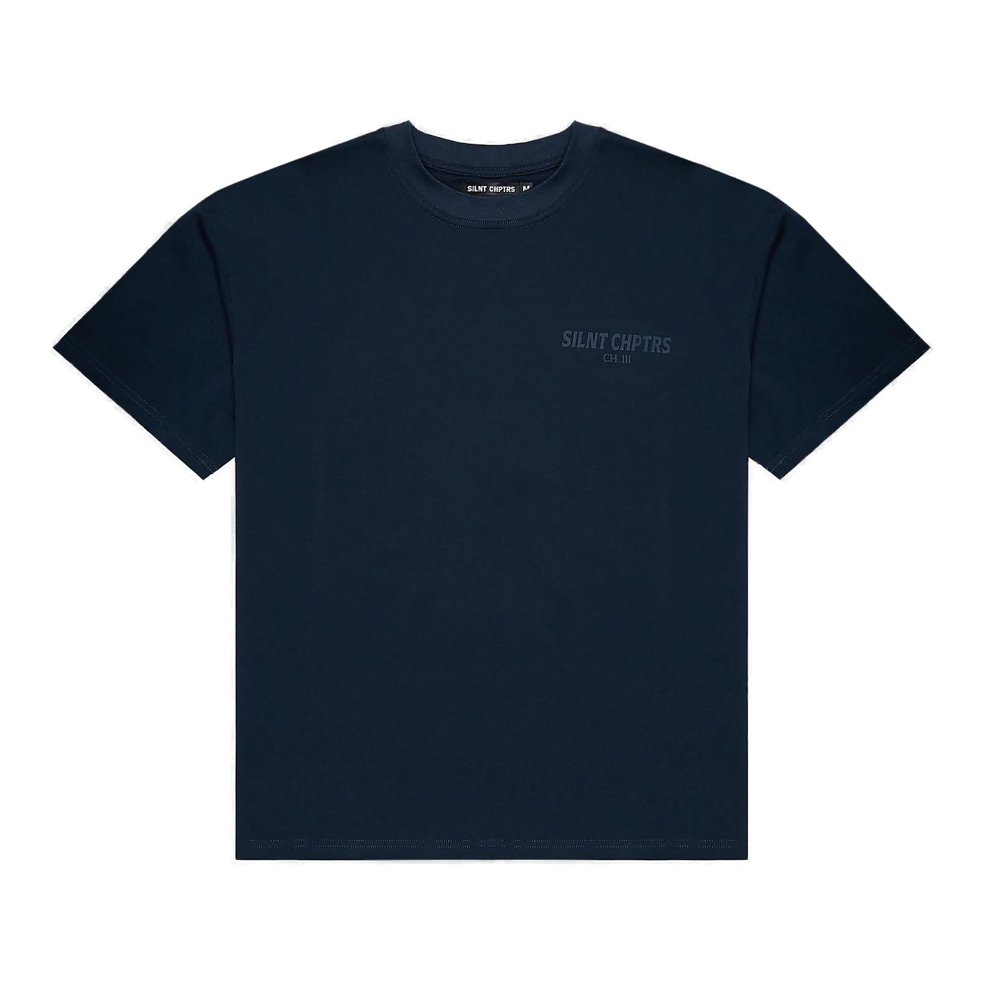 Silnt Chptrs Embossed Logo T-Shirt - Boxy Fit