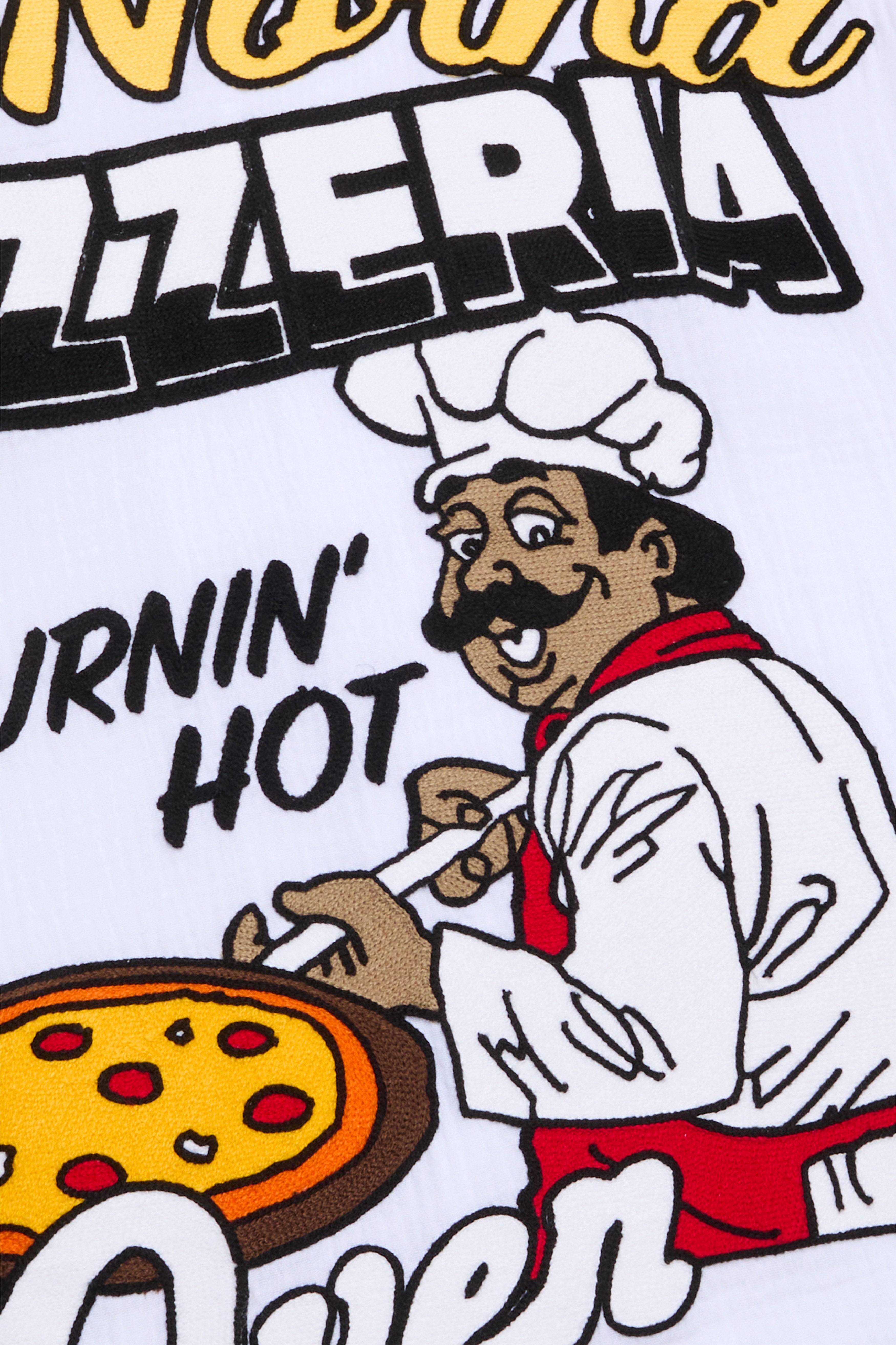 6Th Nbrhd Pizzeria Men's Shirt - White