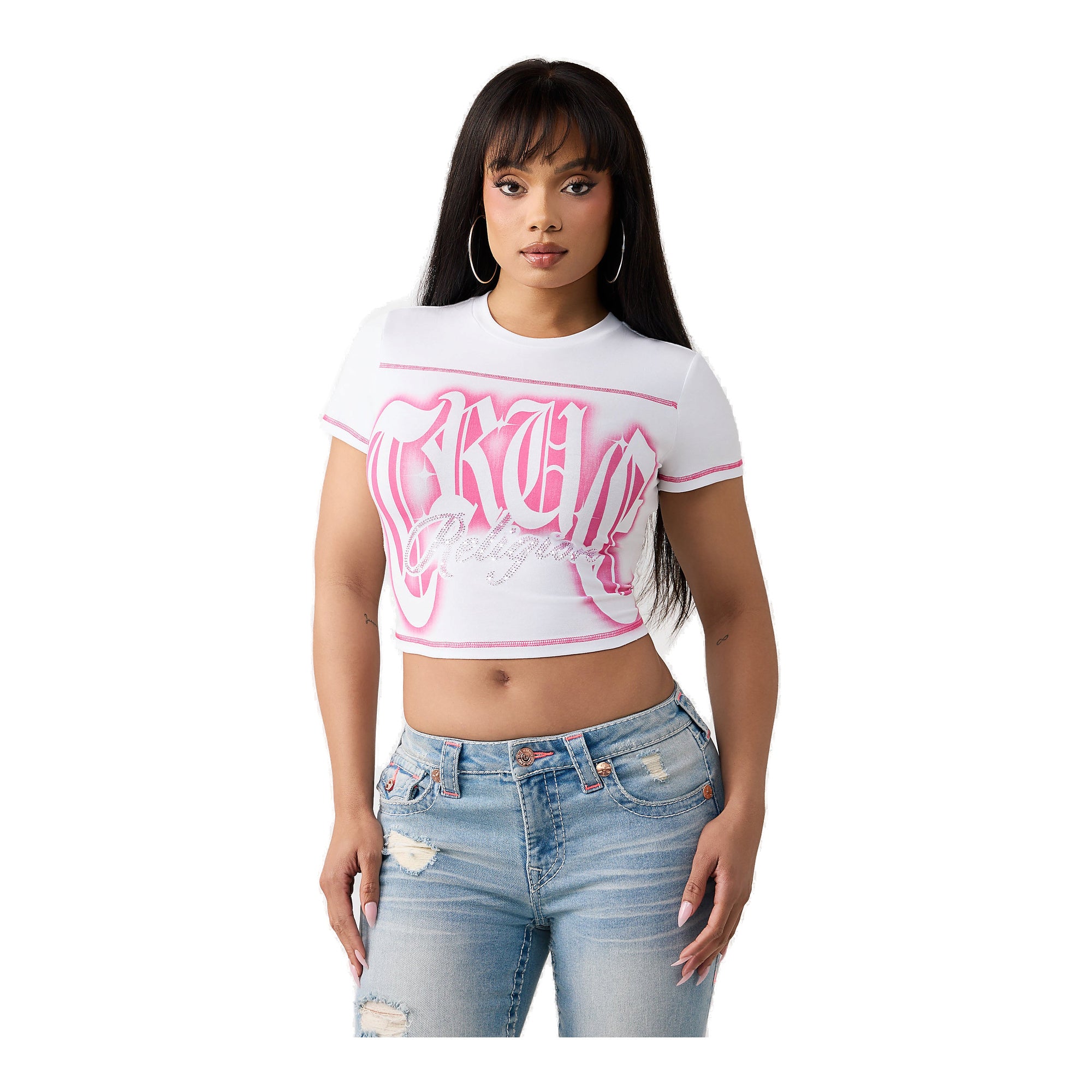True Religion Crystal Woman Tee - Slim Fit
