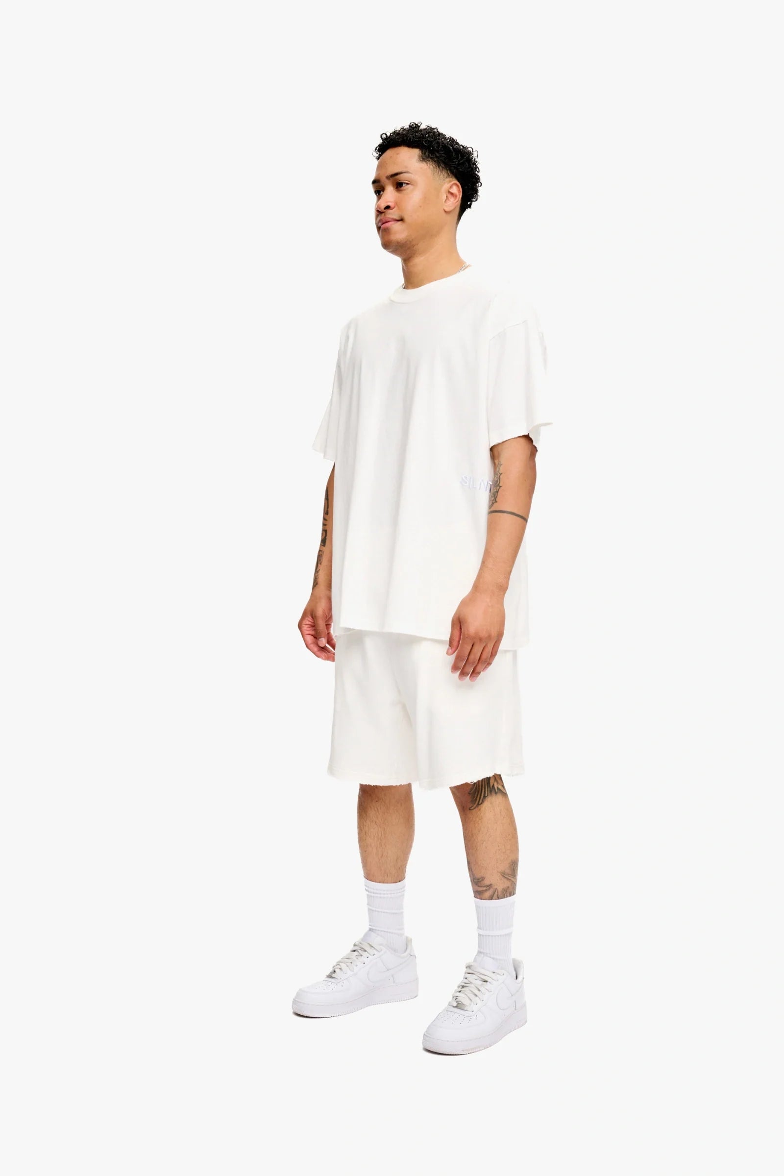 Silnt Chptrs Embroidered Tee - Oversized