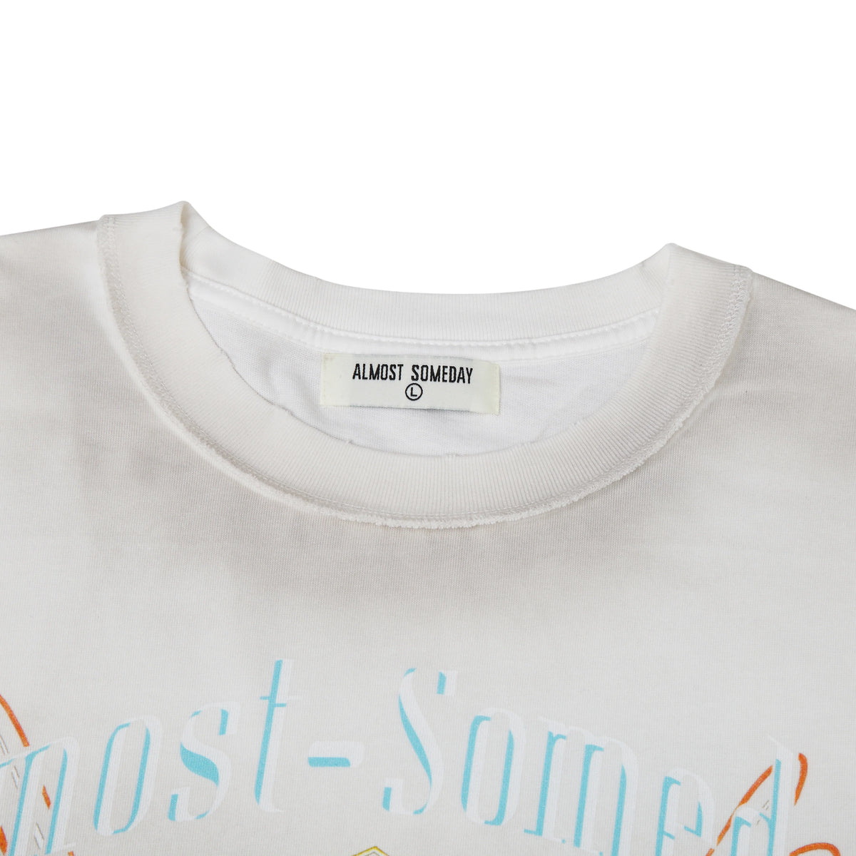 Almost Someday - Outward Tee - Dirty Wash White