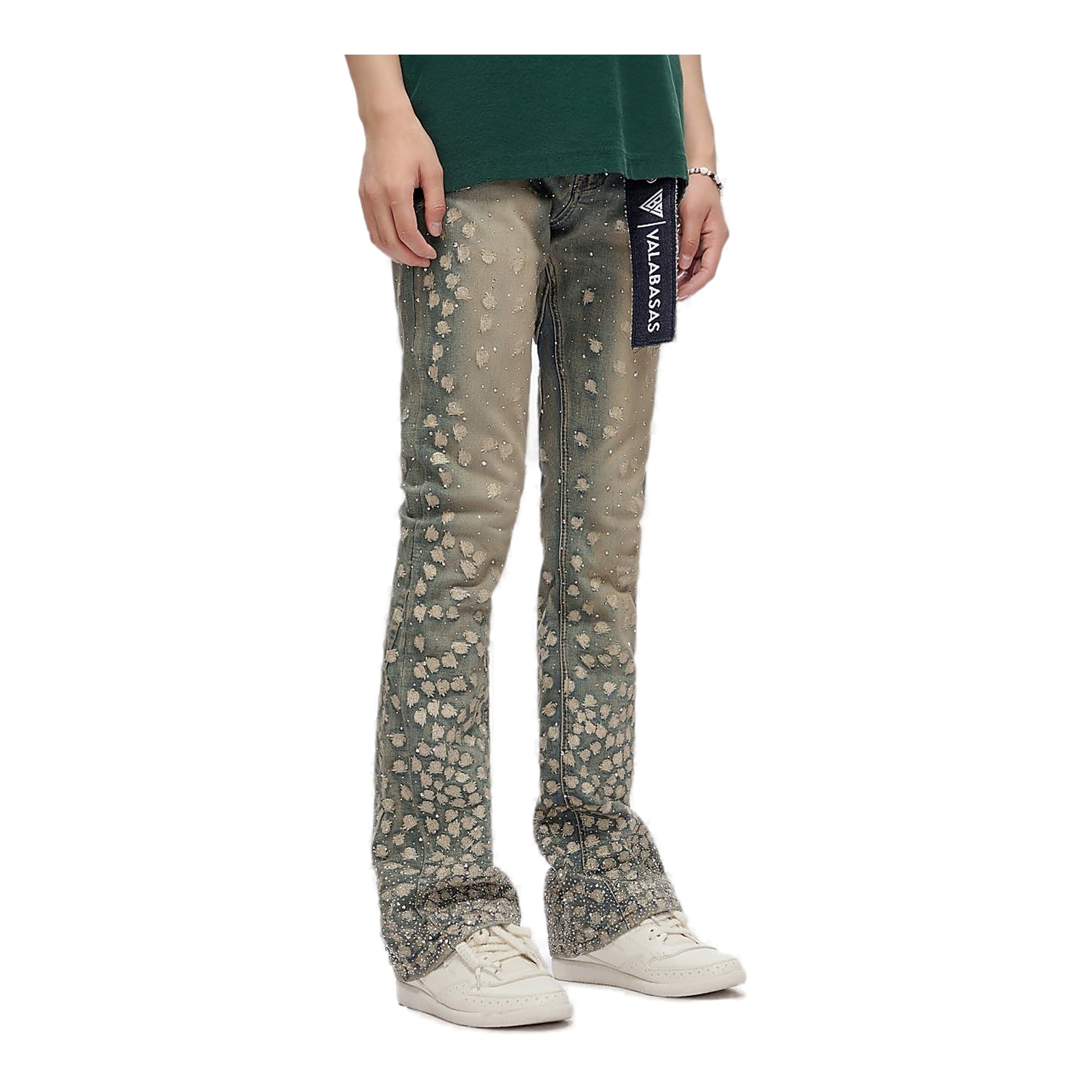 Valabasas Speckle Jeans - Stacked Fit