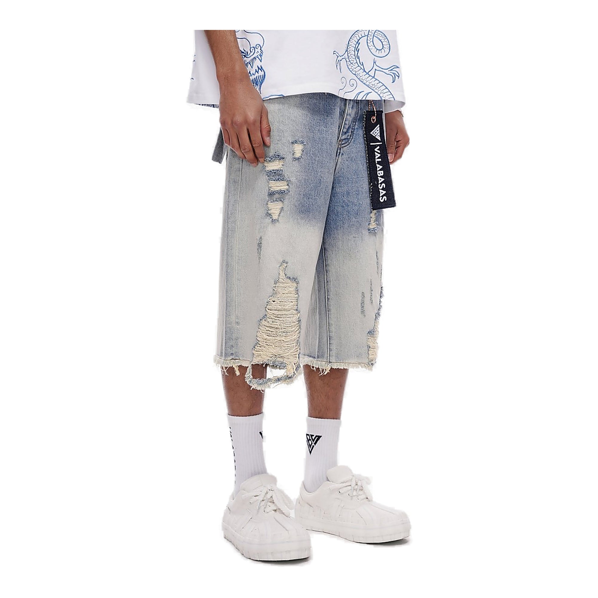 Valabasas Distressed Shorts - Raw Hem