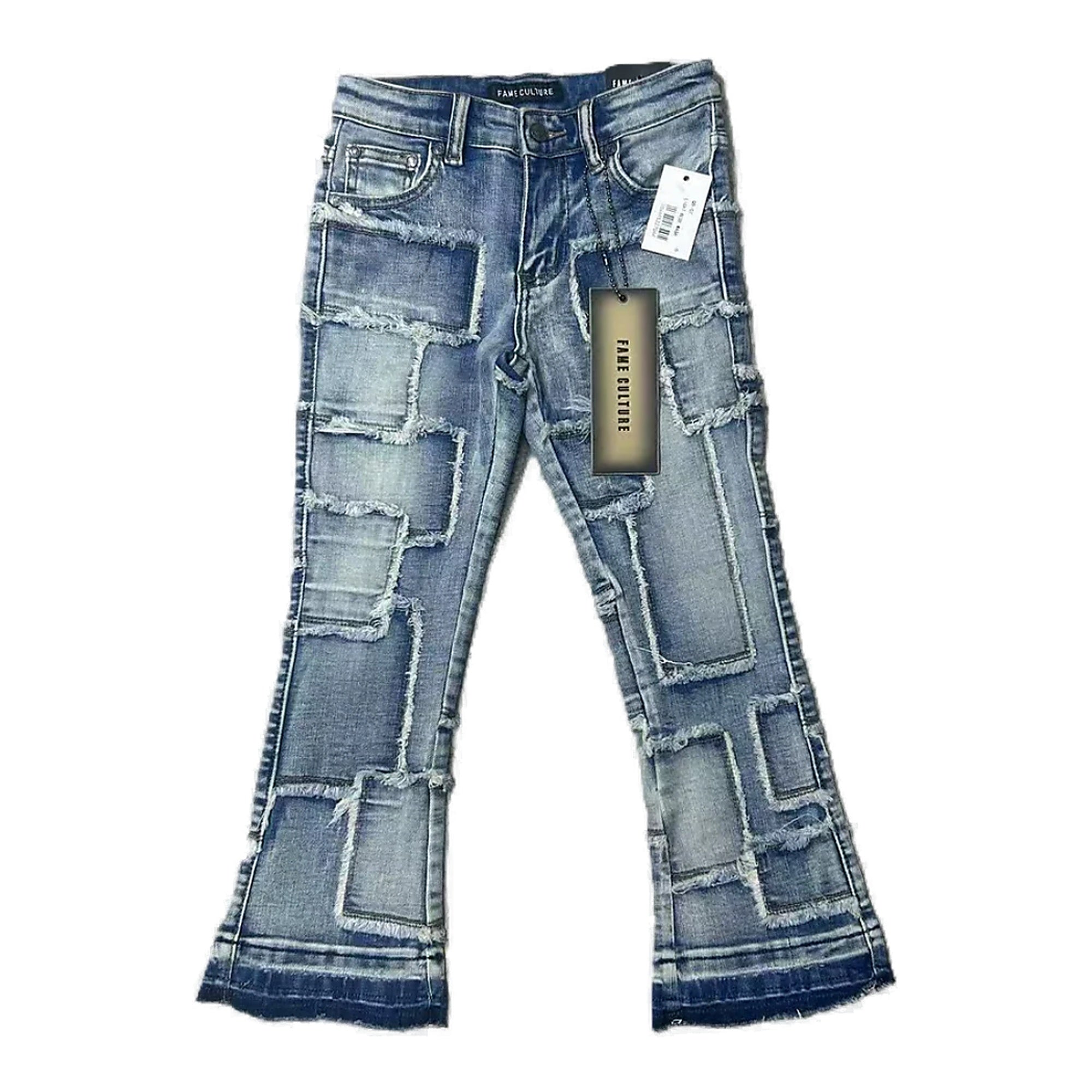 Fame Culture Runner Kid's Jeans - Blue