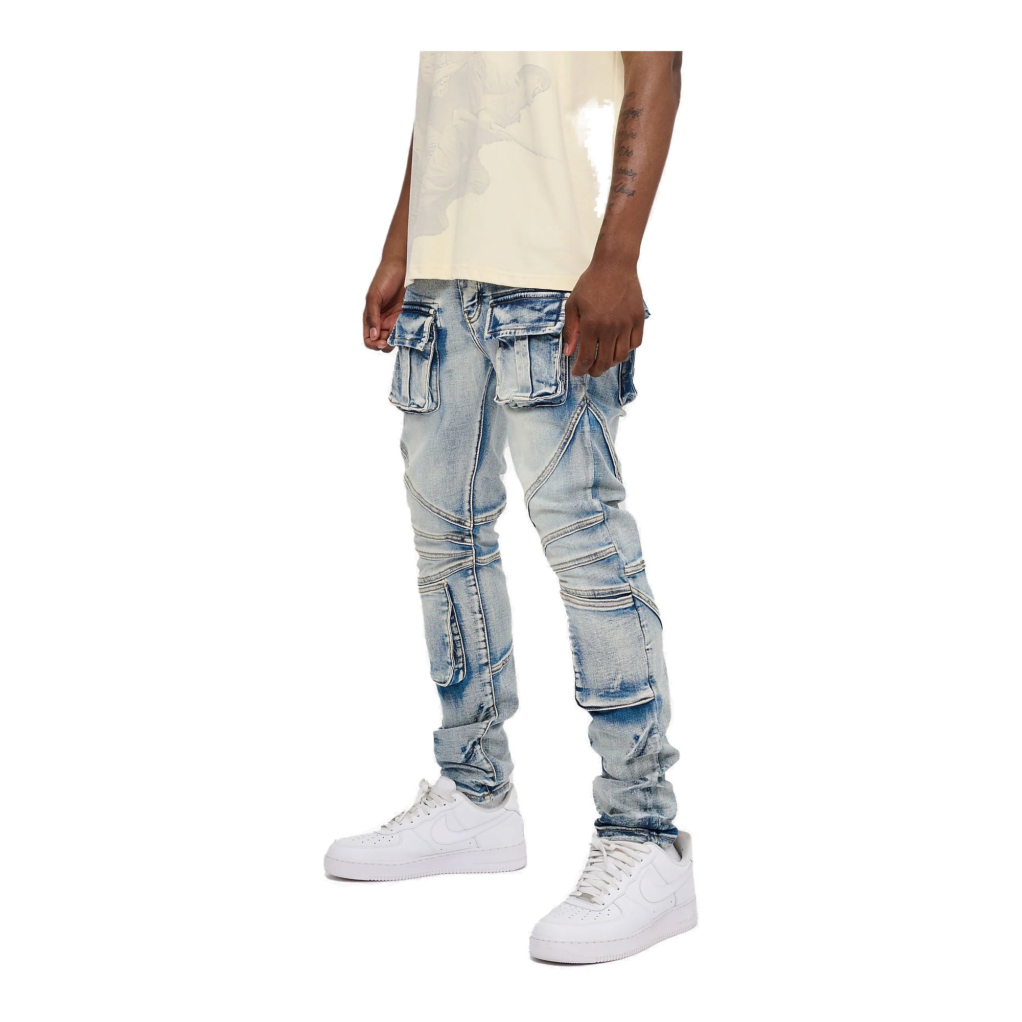 Silnt Chptrs Utility Jeans - Cargo Pockets