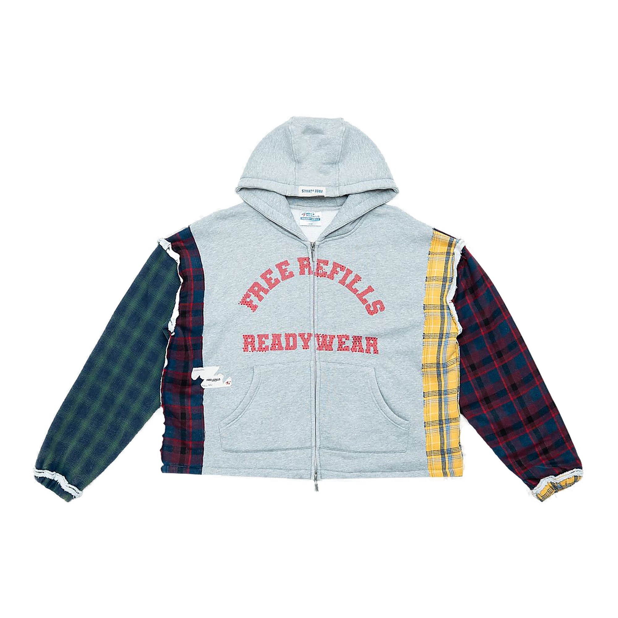 Free Refills Milti Flannel Hoodie - Gray