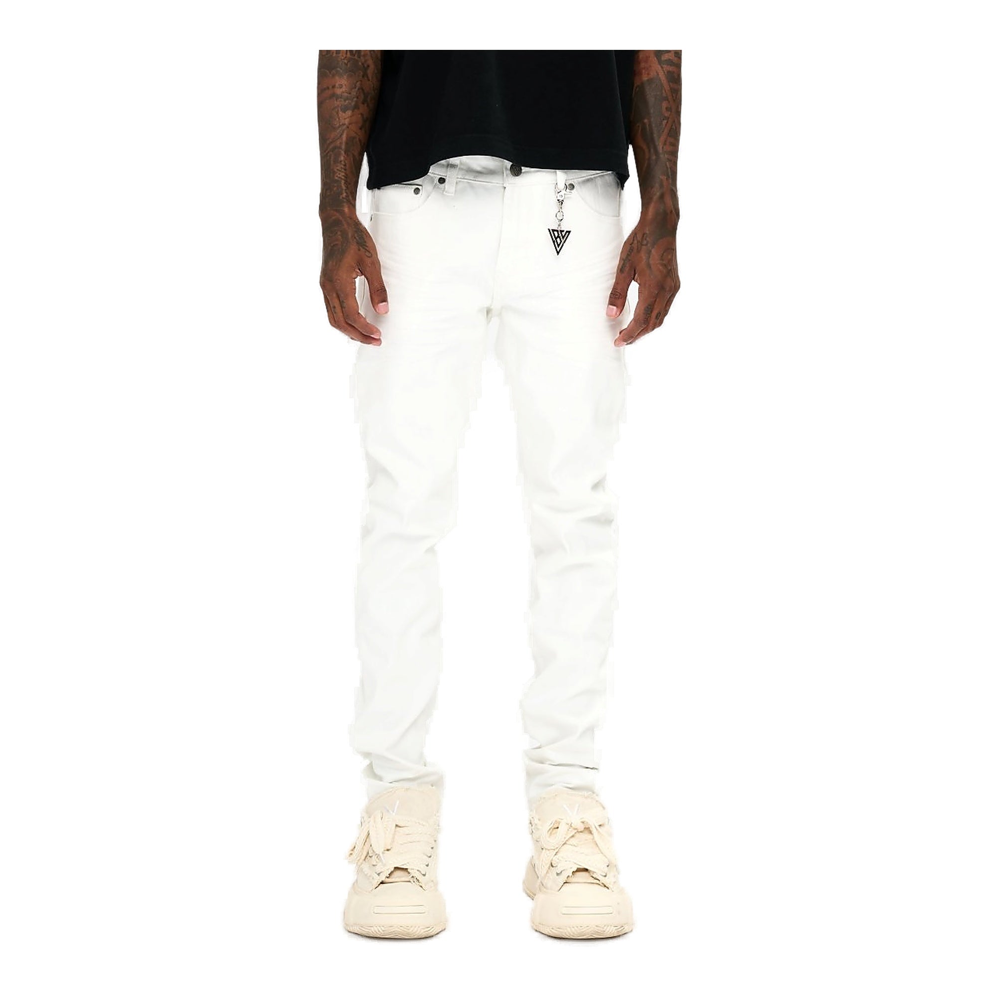 Valabasas Mr. Slim White Slim Fit Jeans - White