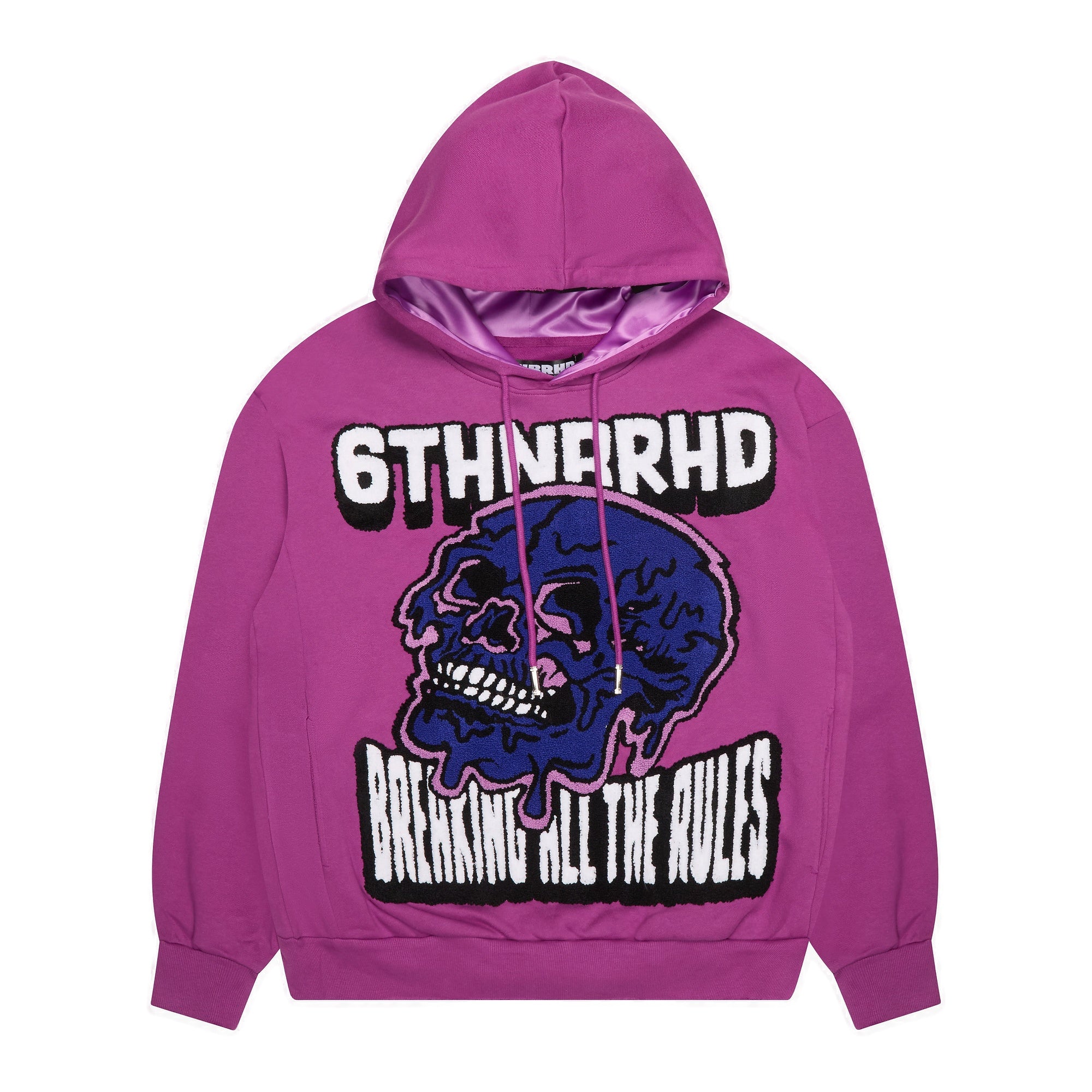 6Th Nbrhd Broken Rules Men's Hoodie - Purple