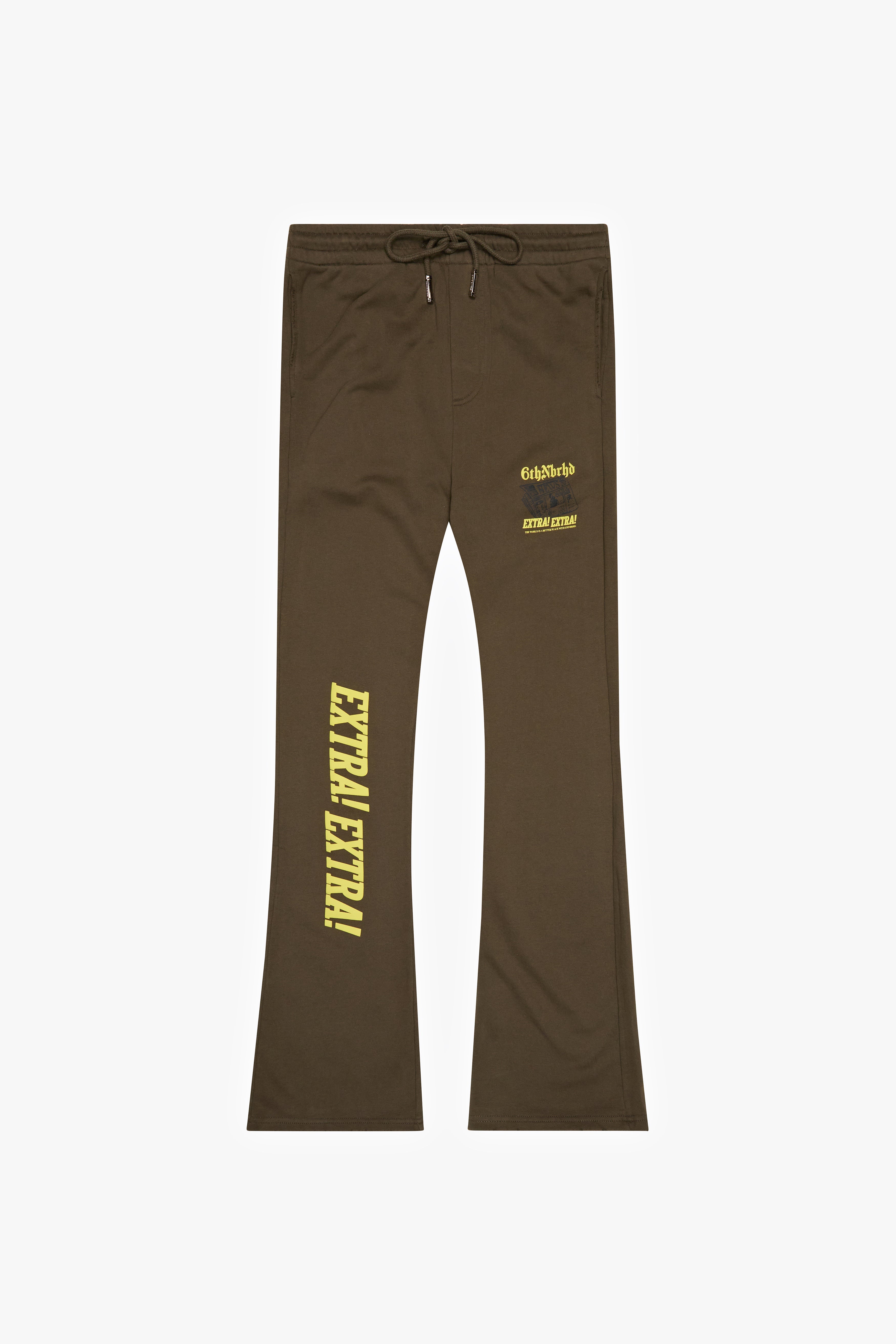 6Th Nbrhd Extra Men's Sweatpants - Brown