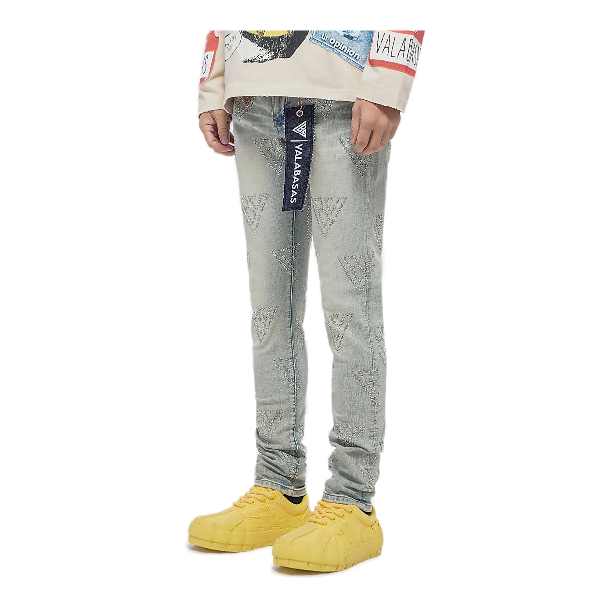 Valabasas Rhinestone Jeans - Vintage Wash
