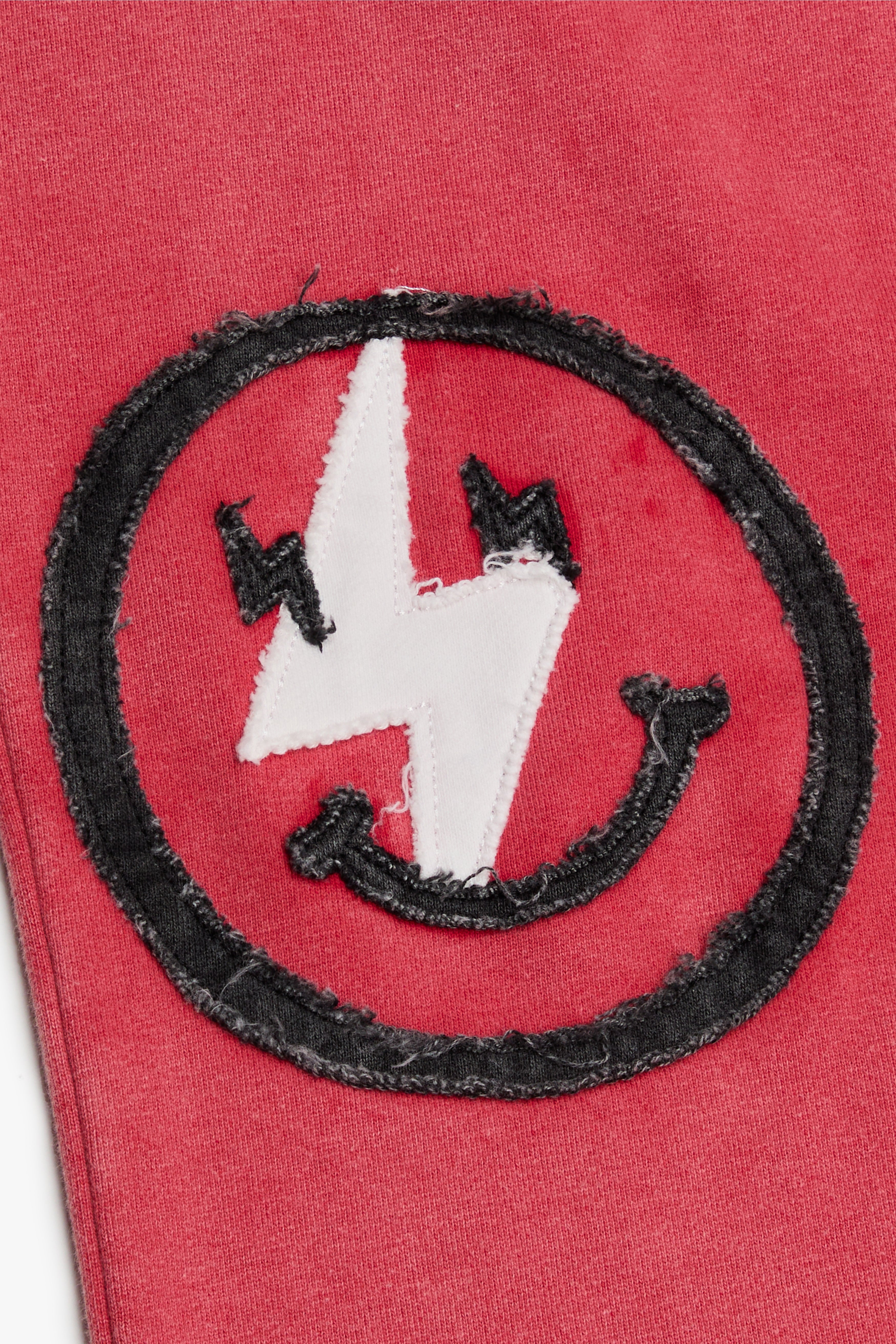 6Th Nbrhd Cutout Men's Sweatpants - Red