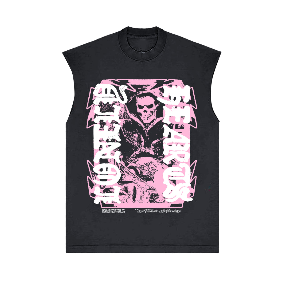 Lonely Hearts Club "Harish Reality Sleeveless Tee" - Black T-Shirt