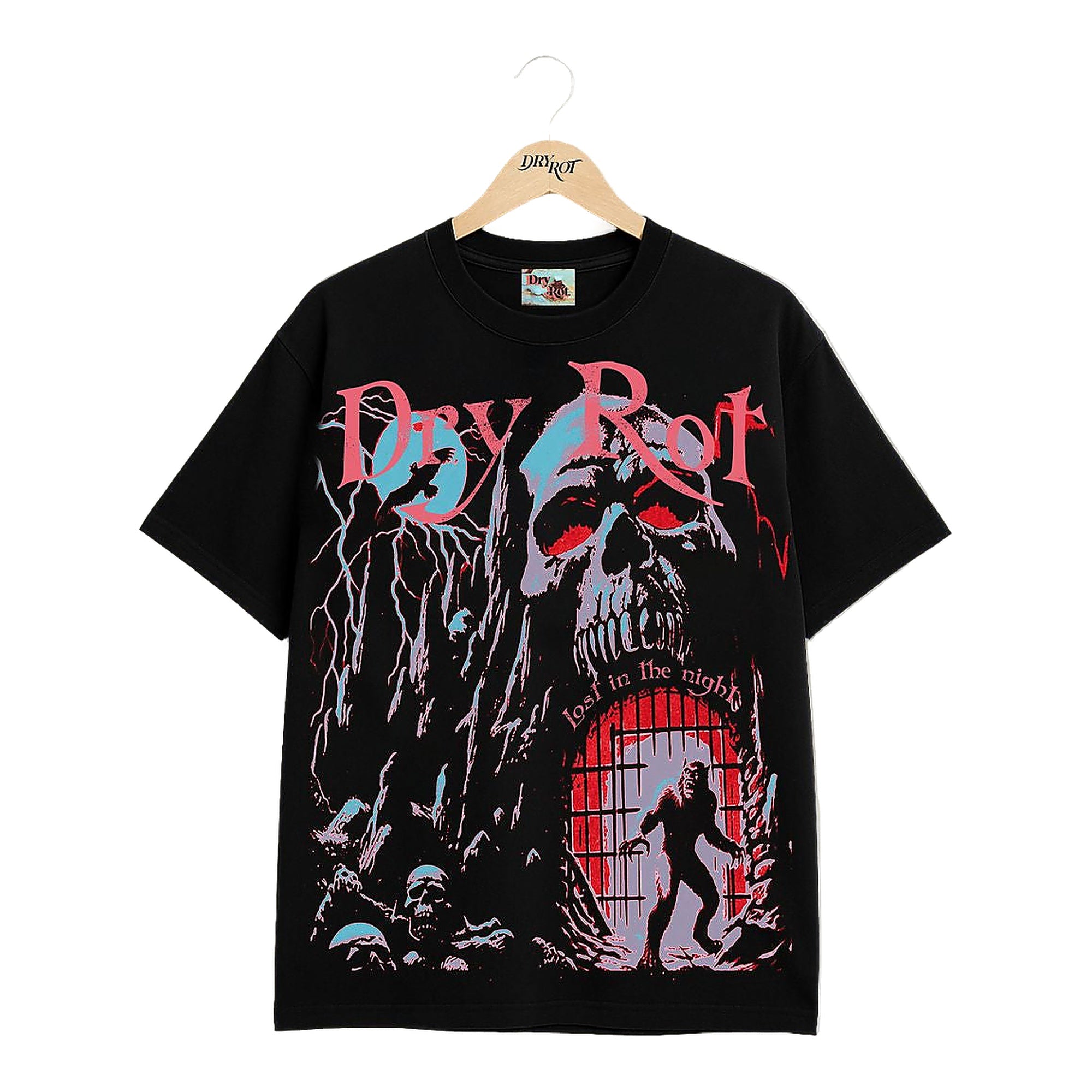 Dry Rot "Lost in The Night" Men's Black T-Shirt