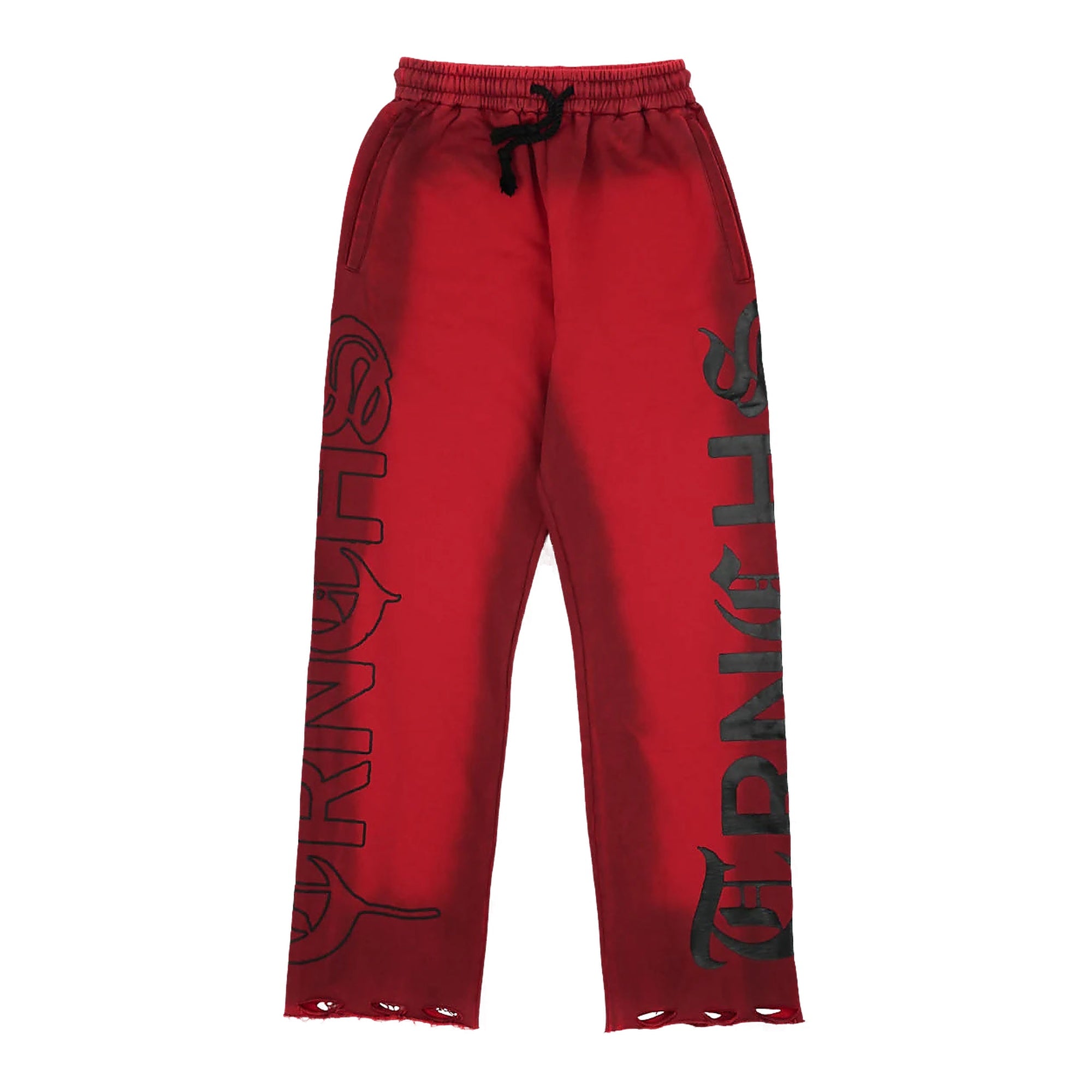 Trnchs "Crimson Script" Pants - Red