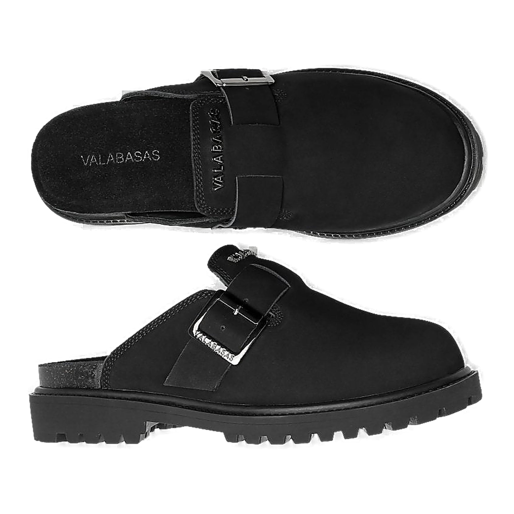 Valabasas Buckle Mule Shoes - Lug Sole