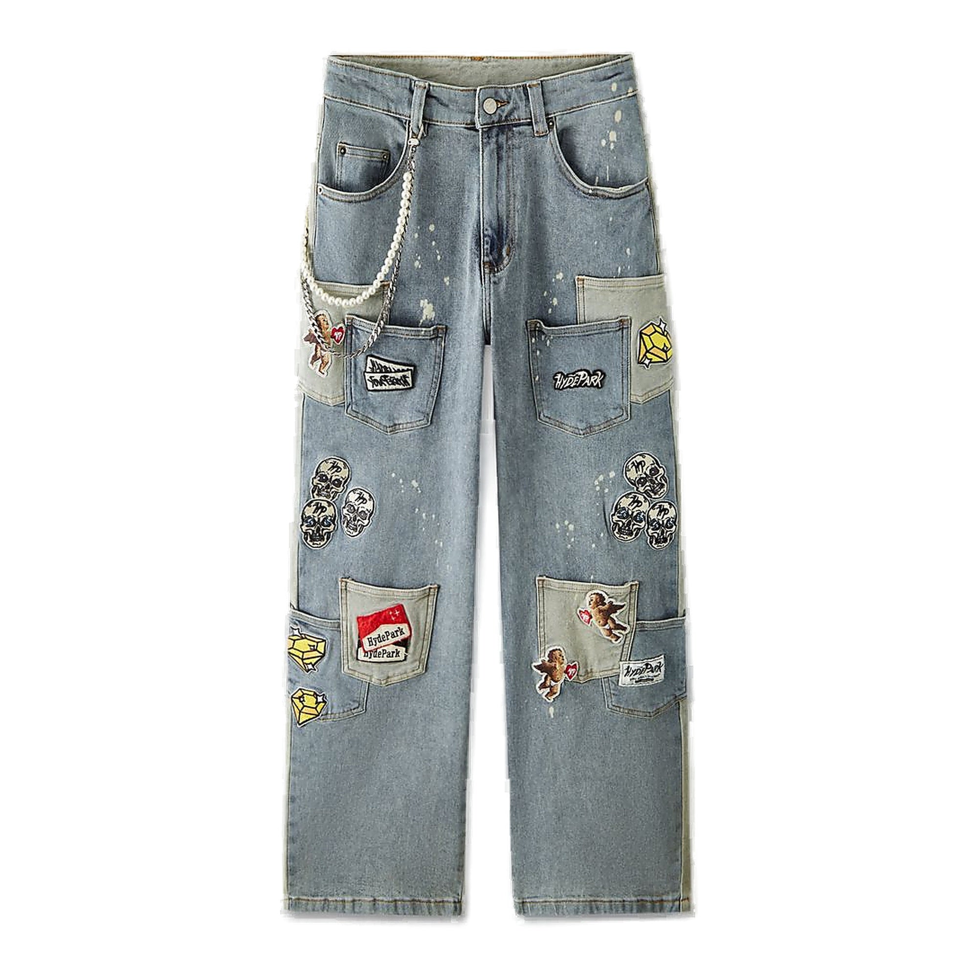 Hyde Park Patch Youth Jeans - Cargo Pockets