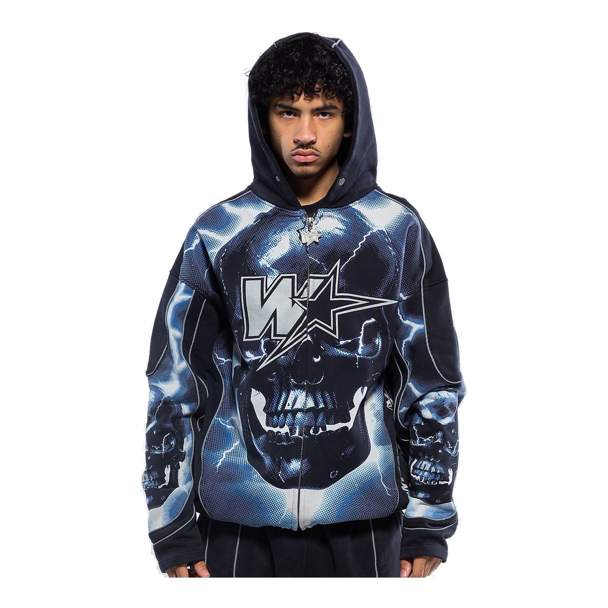 Wrathboy Skull Hoodie - Black