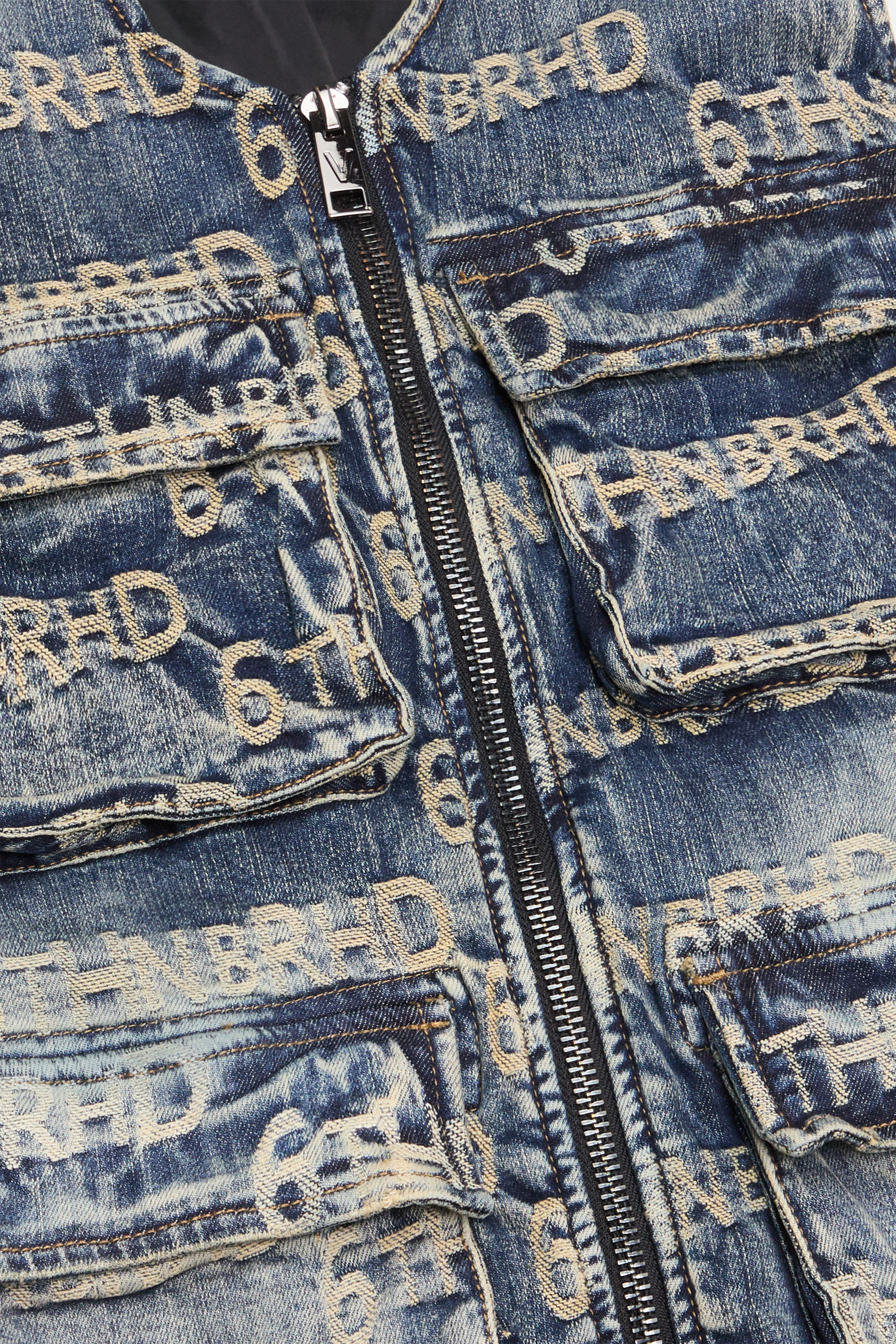 6Th Nbrhd Signature Men's Denim Vest