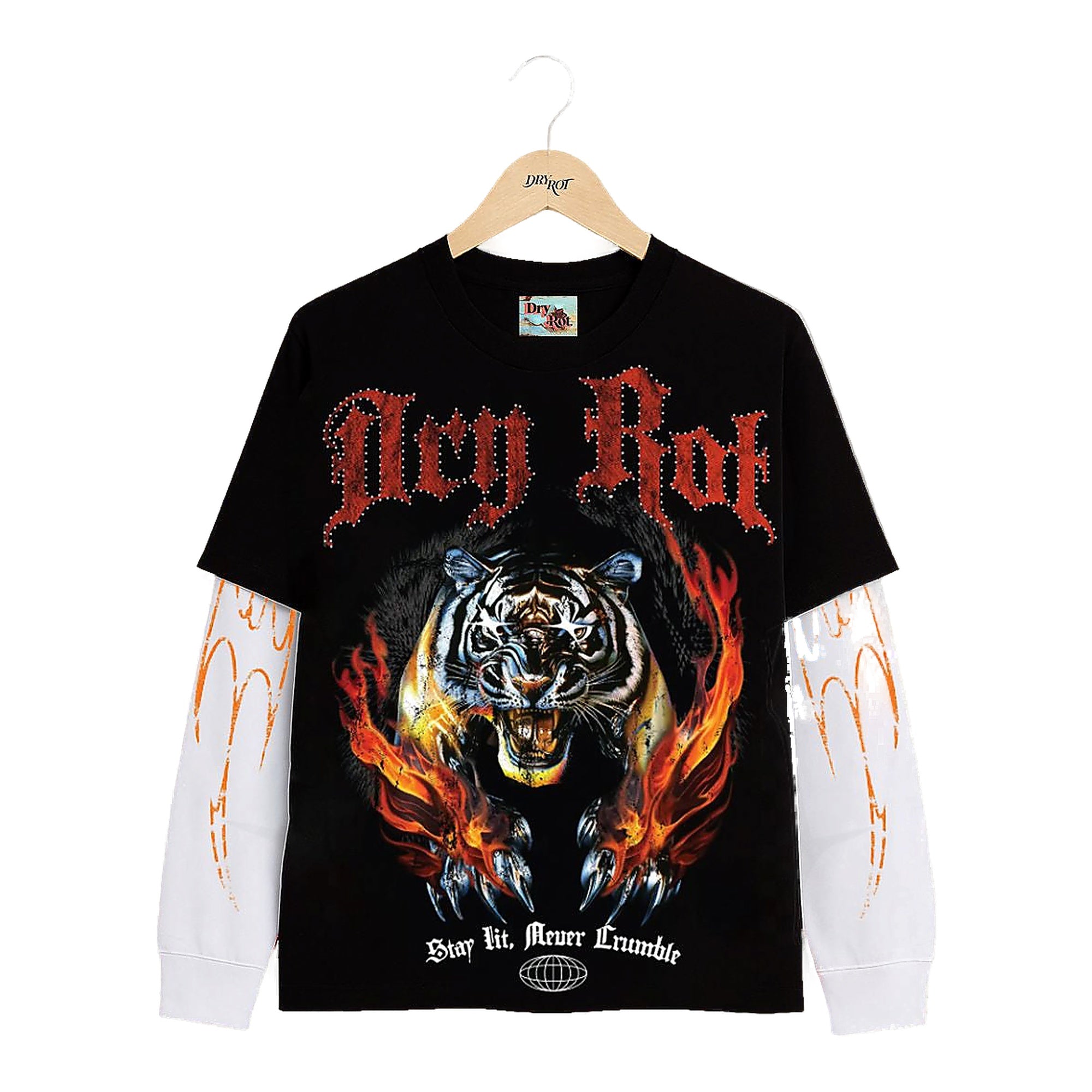 Dry Rot "Never Crumble" Men's Black Shirt