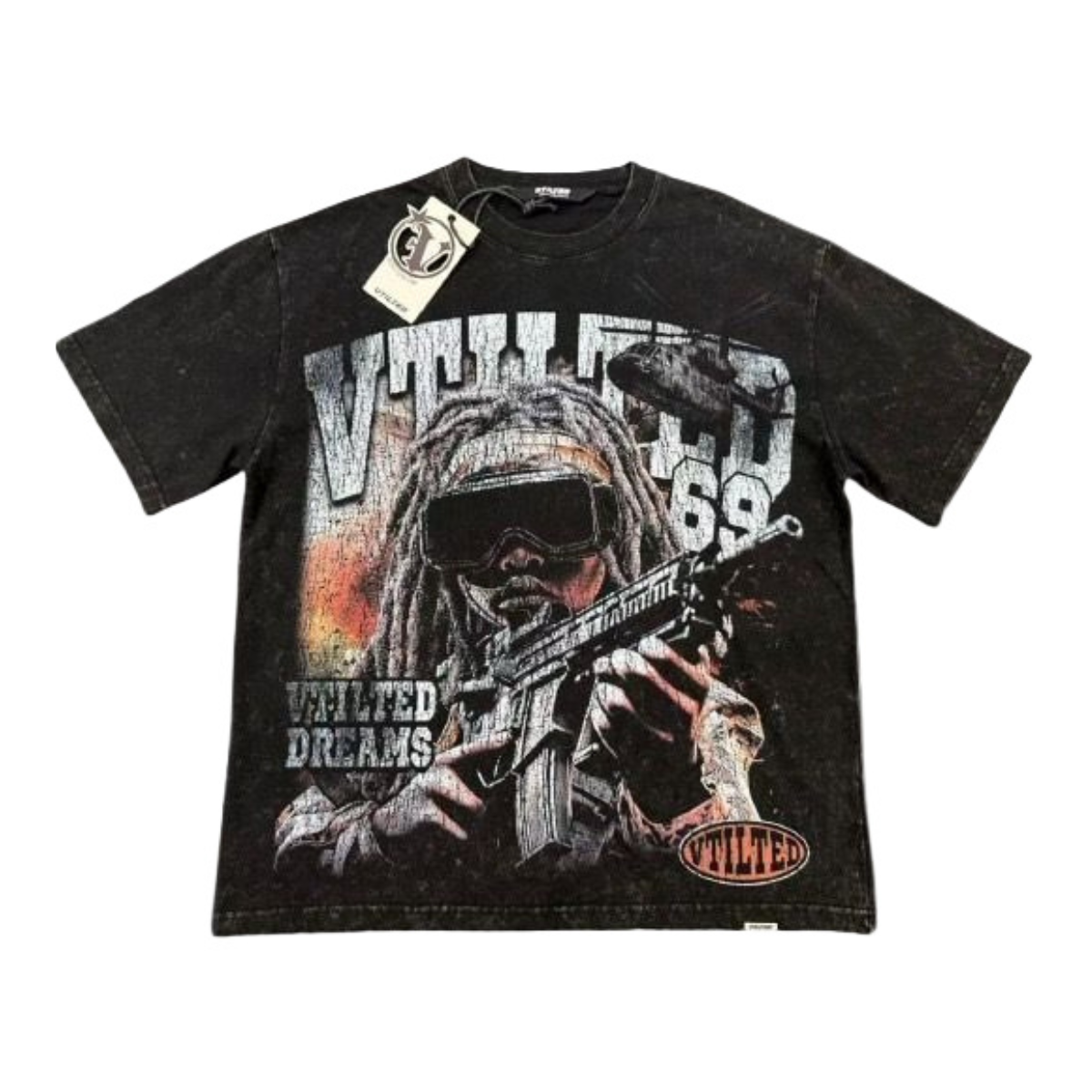 Vtilited "World Wide" T-Shirt - Black