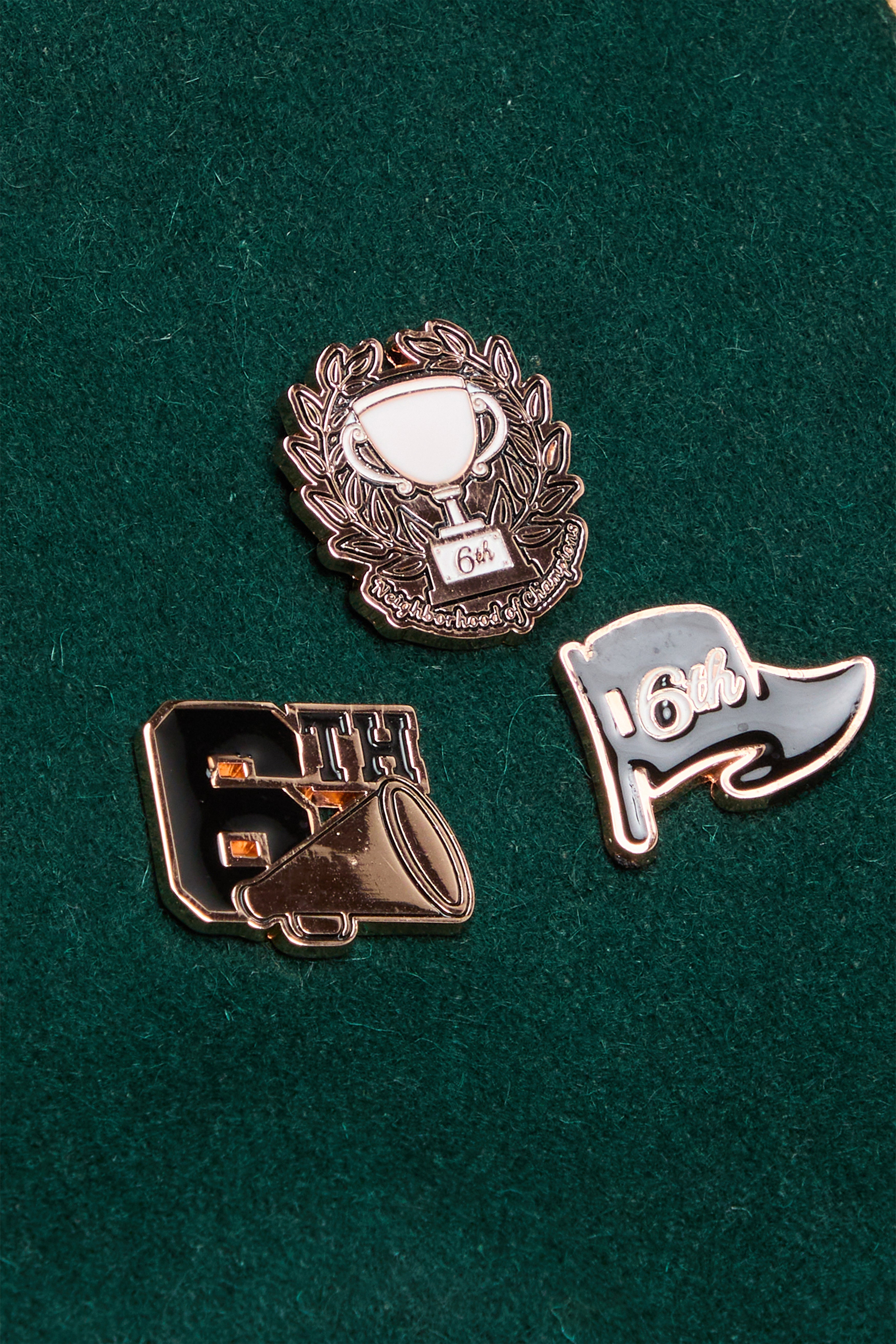 6Th Nbrhd Ivy Men's Varsity Jacket - Green