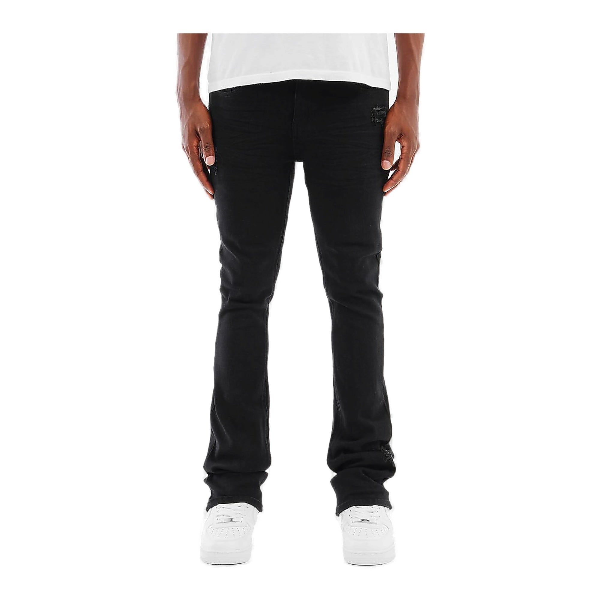 Copper Rivet Flare Jeans - Reinforced Stitching