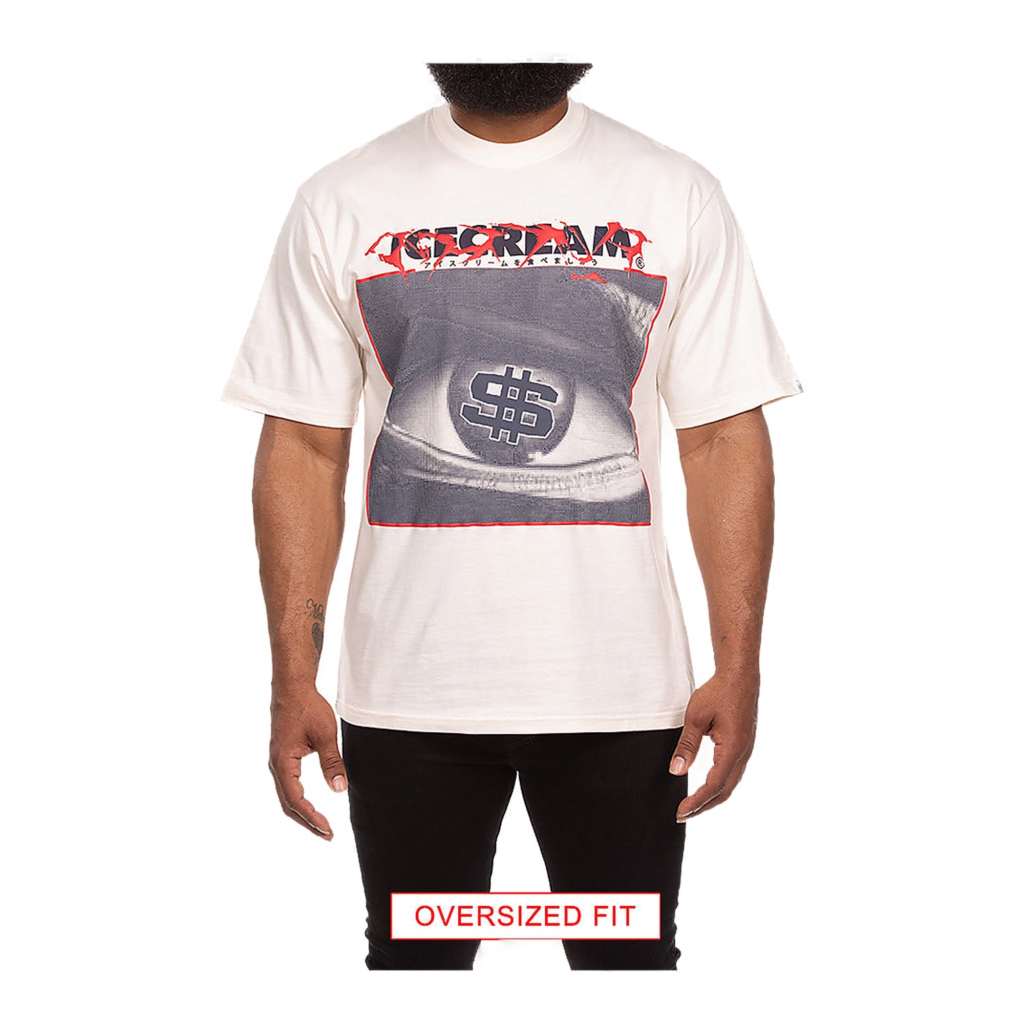 Ice Cream Eyescream Ss Knit Men's T-Shirt - White