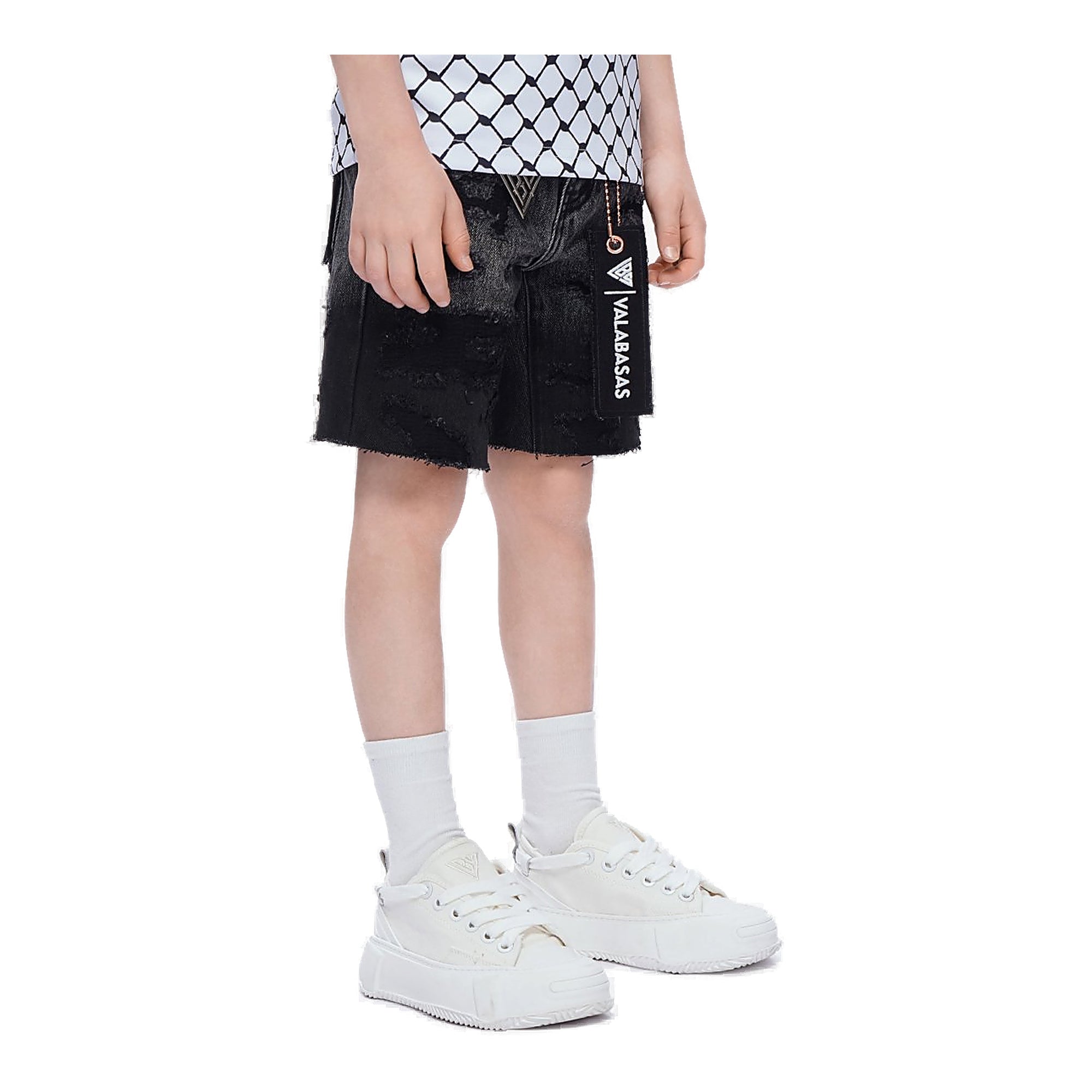 Valabasas Incise Youth Shorts - Raw Hem
