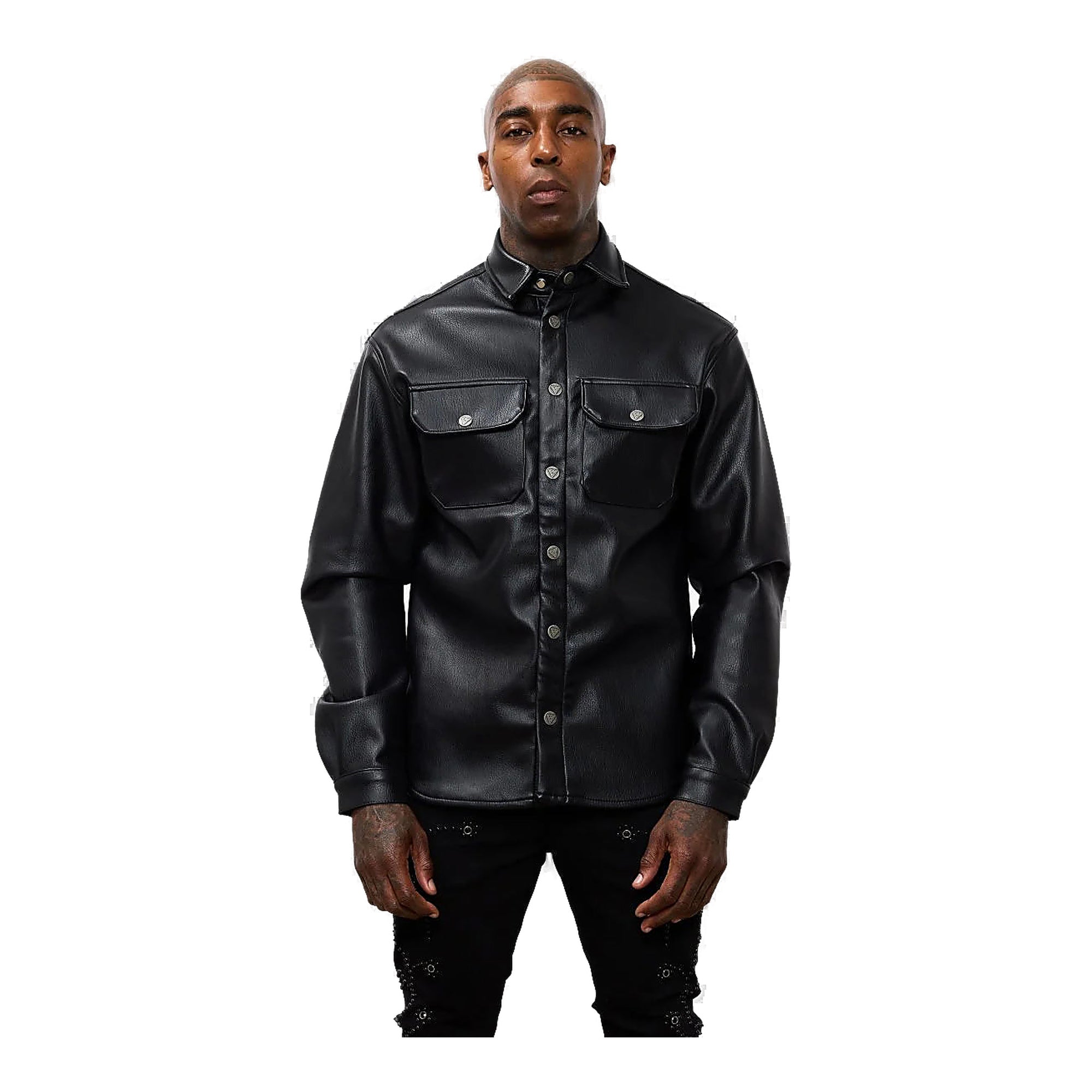 Valabasas Button Jacket - Leather