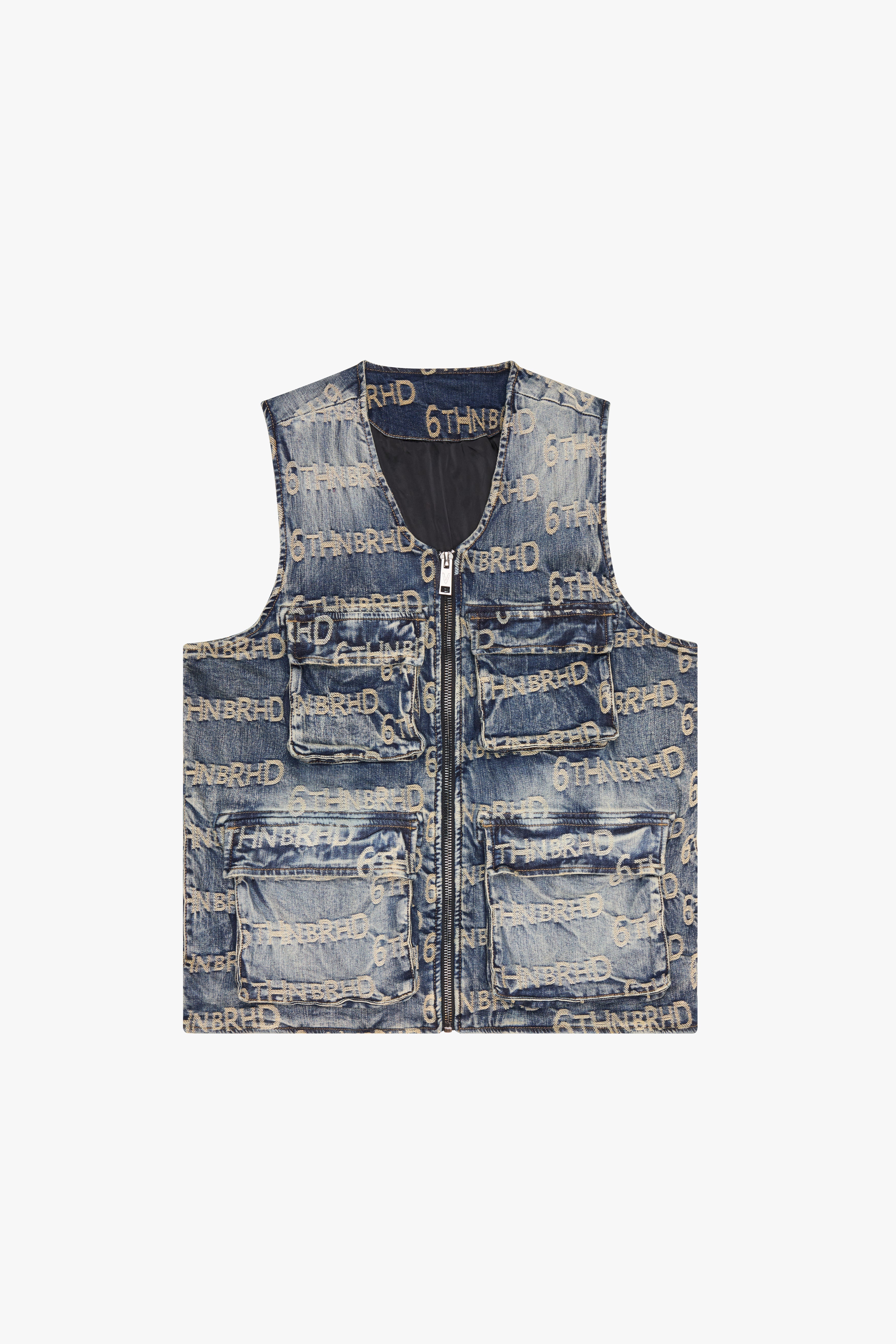 6Th Nbrhd Signature Men's Denim Vest