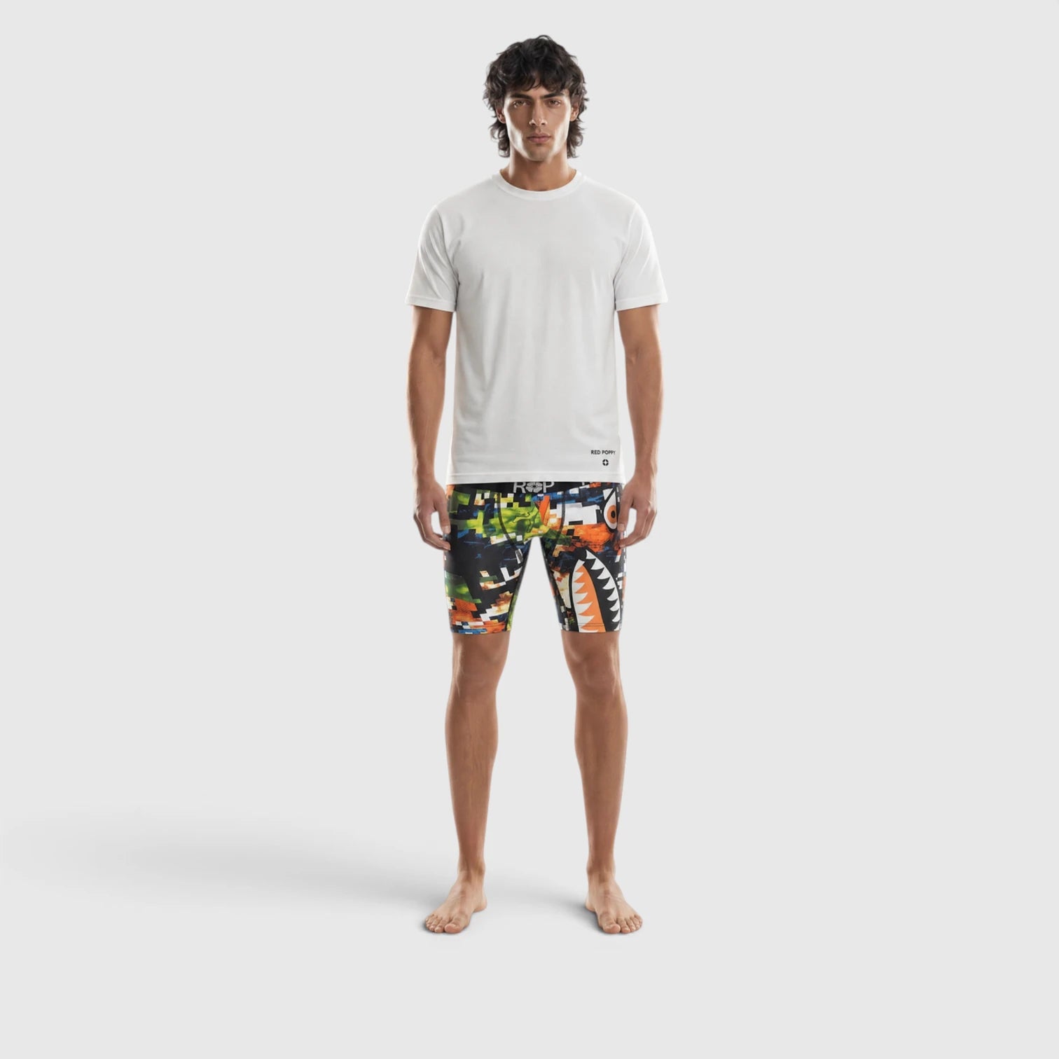 Red Poppy AZ-42 Graphic Print Boxer Briefs